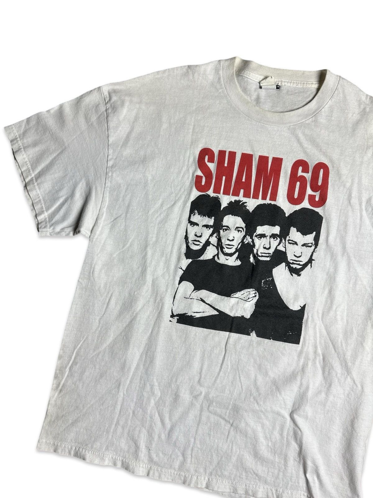 Japanese Brand × Vintage Sham 69 Punk Rock Band T-Shirt Size US XL / EU 56 / 4 - 2 Thumbnail