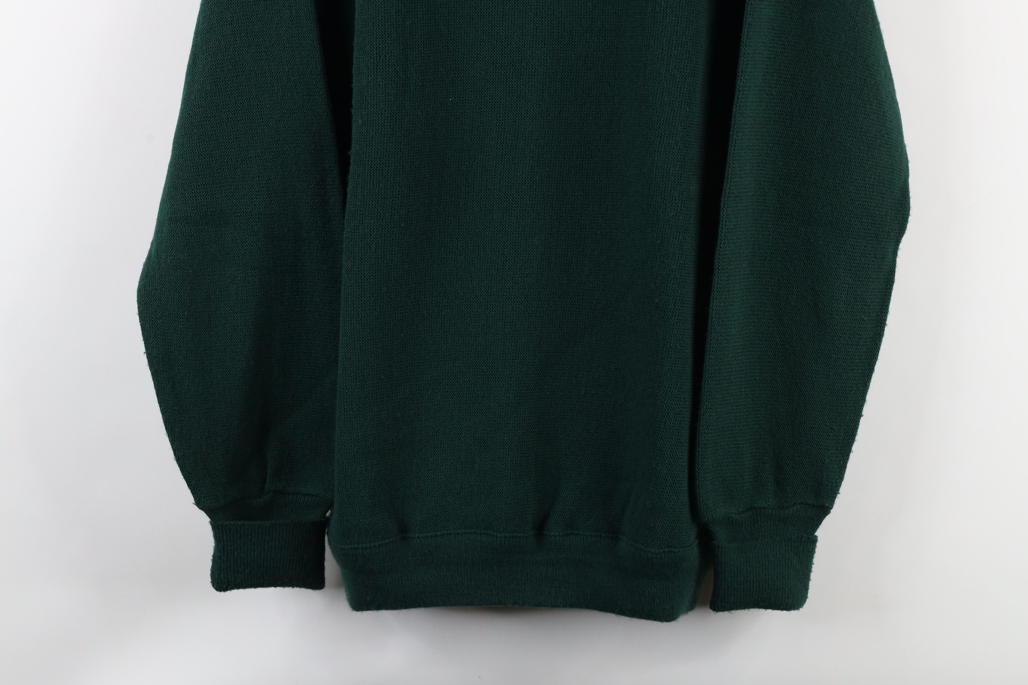 Vintage Vintage 90s Streetwear Knit V-Neck Sweater Hunter Green USA Size US S / EU 44-46 / 1 - 3 Thumbnail