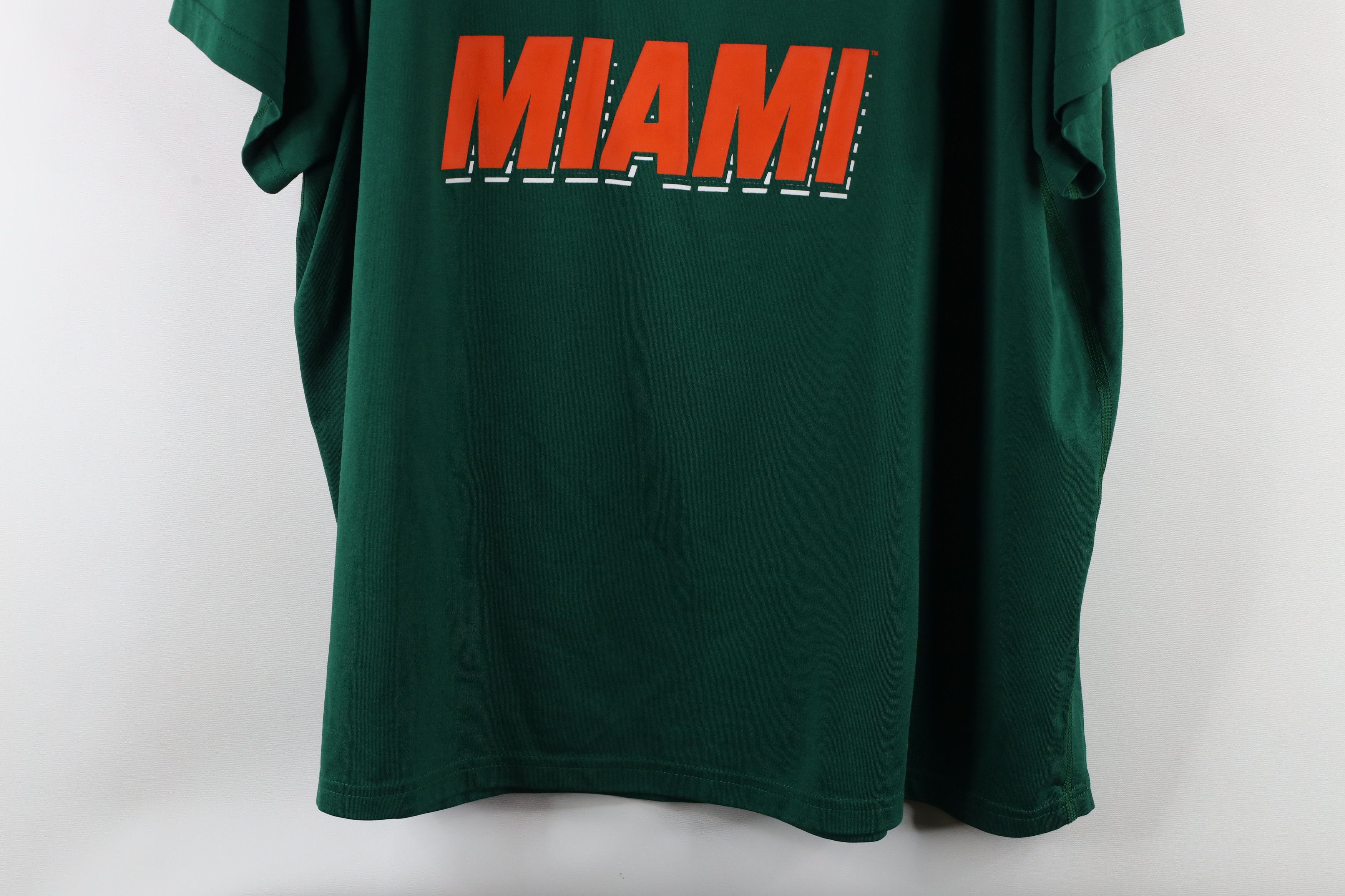 Adidas × Vintage Adidas Crest University of Miami Hurricanes Football T-Shirt Size US XXL / EU 58 / 5 - 3 Thumbnail