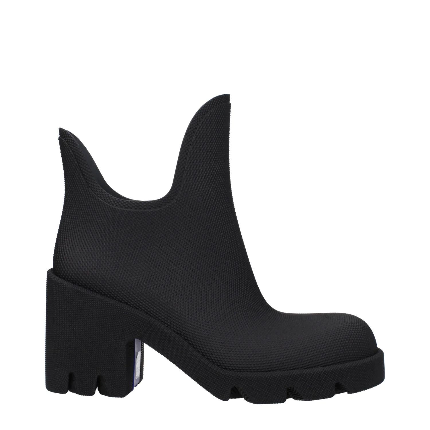 Burberry ob1o1e1024 Rubber Ankle Boots in Black Size US 8 / IT 38 - 1 Thumbnail