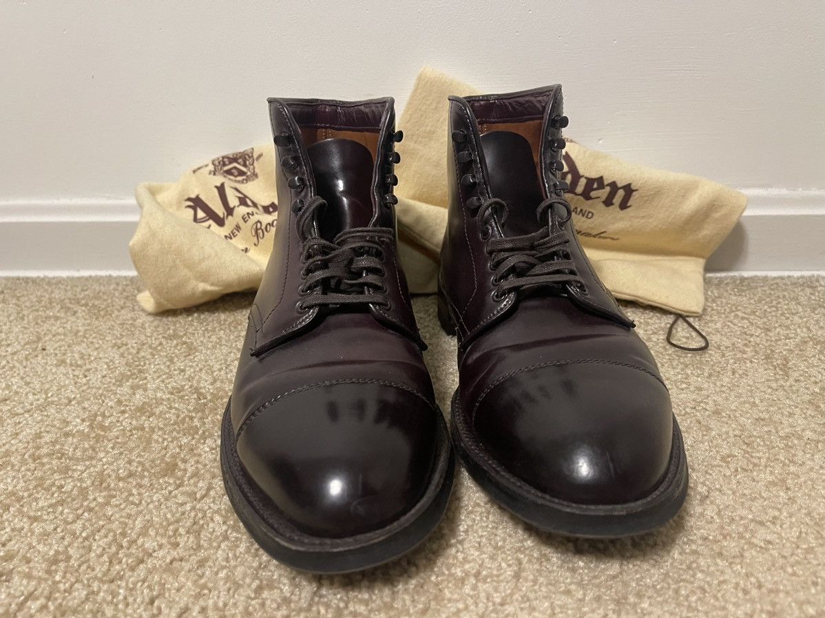 Alden Alden Cap toe, Commando Sole, Color 8 Shell Cordovan, 10D Size US 10 / EU 43 - 2 Thumbnail