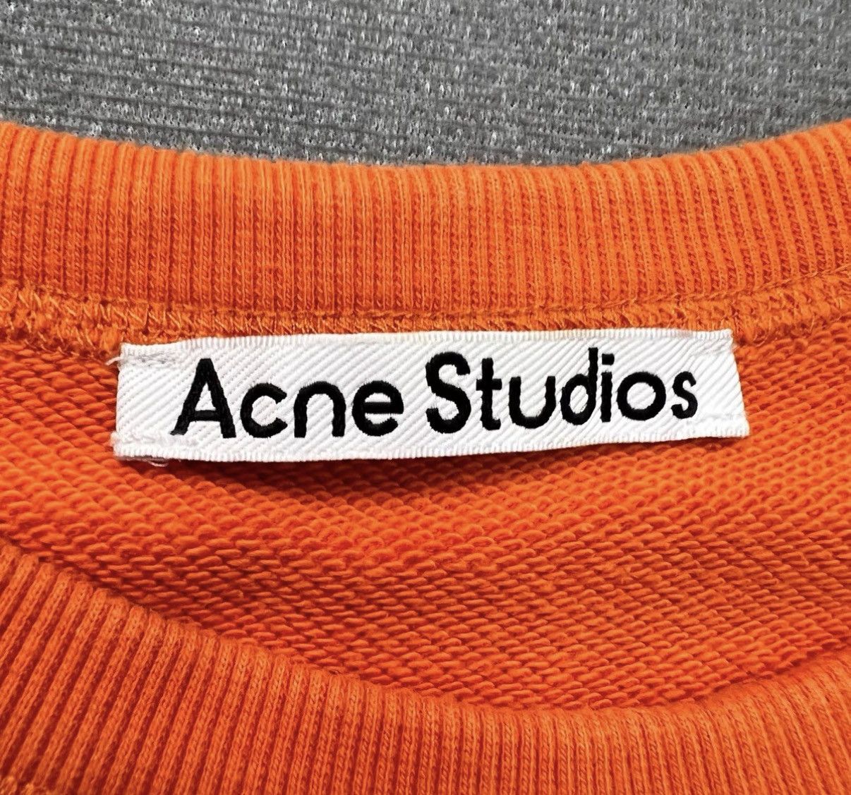 Acne Studios Acne Studios Orange Print Logo Hoodie / Sweatshirt Size US M / EU 48-50 / 2 - 5 Thumbnail