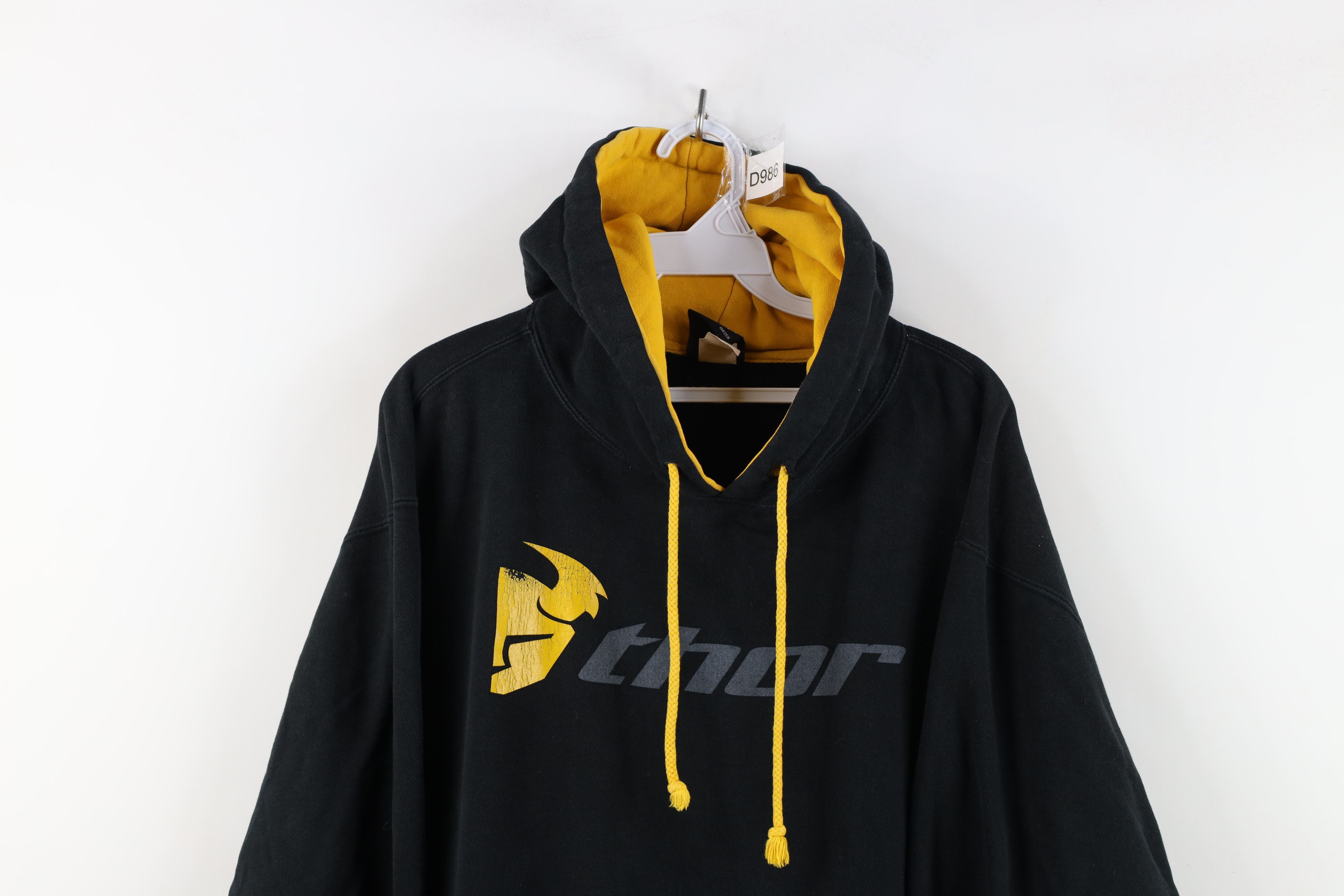 Vintage Vintage Thor Racing Spell Out Motocross Racing Hoodie Black Size US M / EU 48-50 / 2 - 2 Thumbnail