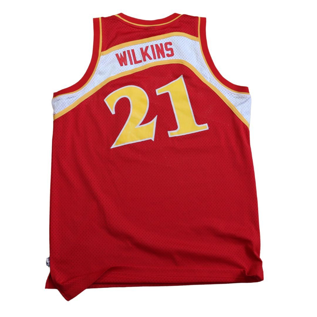image of Reebok Dominique Wilkins Hardwood Classics Stitched Jersey (L), Men's (Size Large)