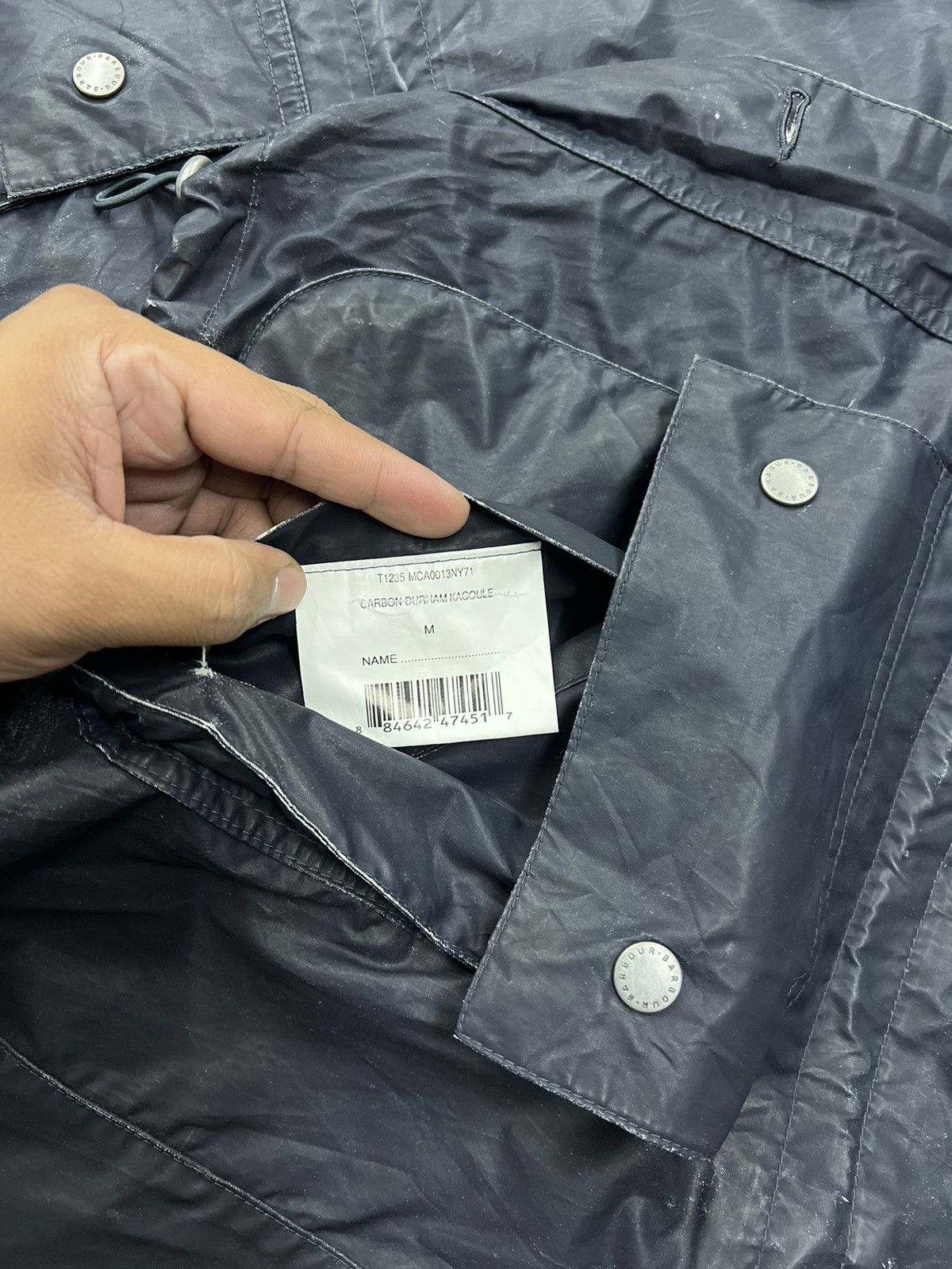Barbour × Vintage Barbour Carbon Durham Kagoule Jacket Mens Size US M / EU 48-50 / 2 - 16 Thumbnail