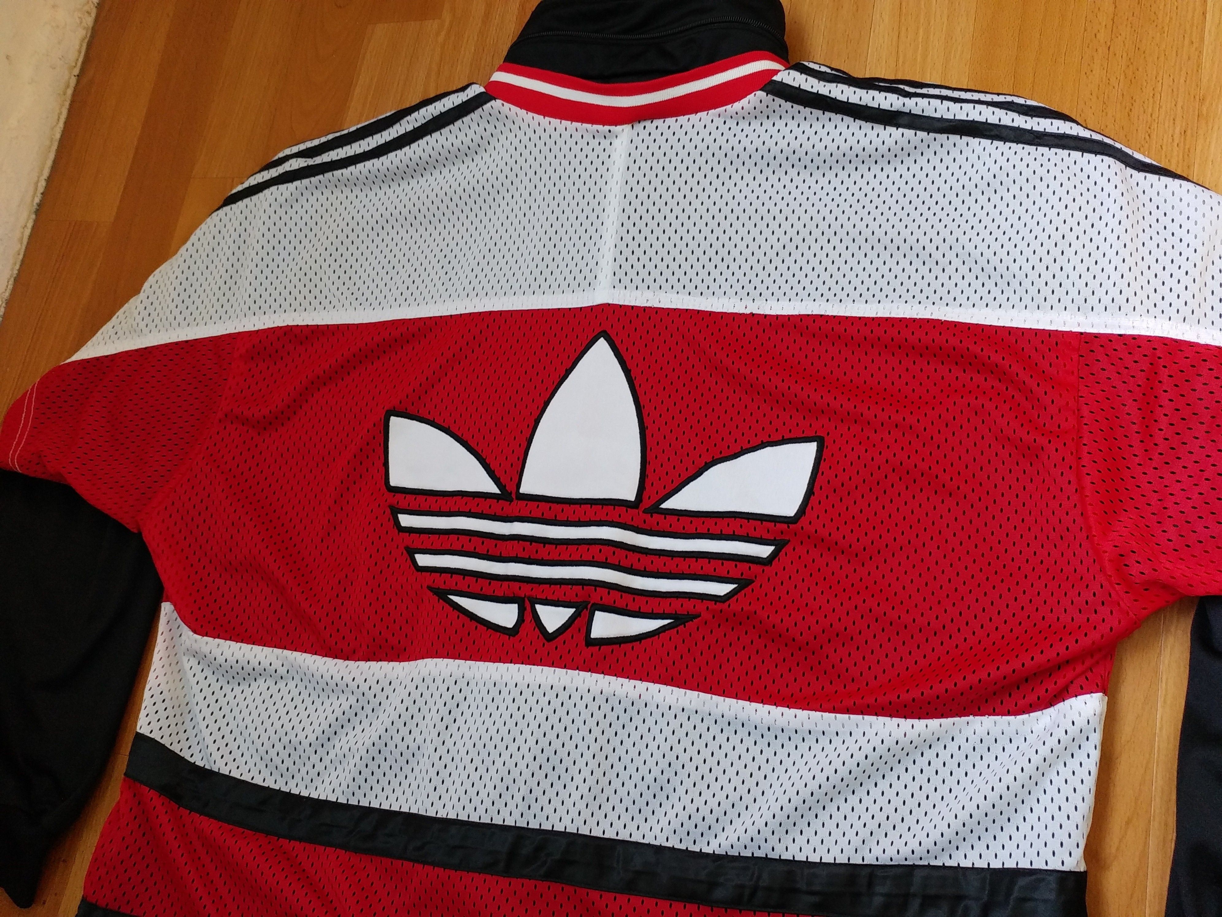 Adidas × Vintage ADIDAS jacket, vintage track top 90s hip hop Run DMC size L Size US L / EU 52-54 / 3 - 7 Thumbnail