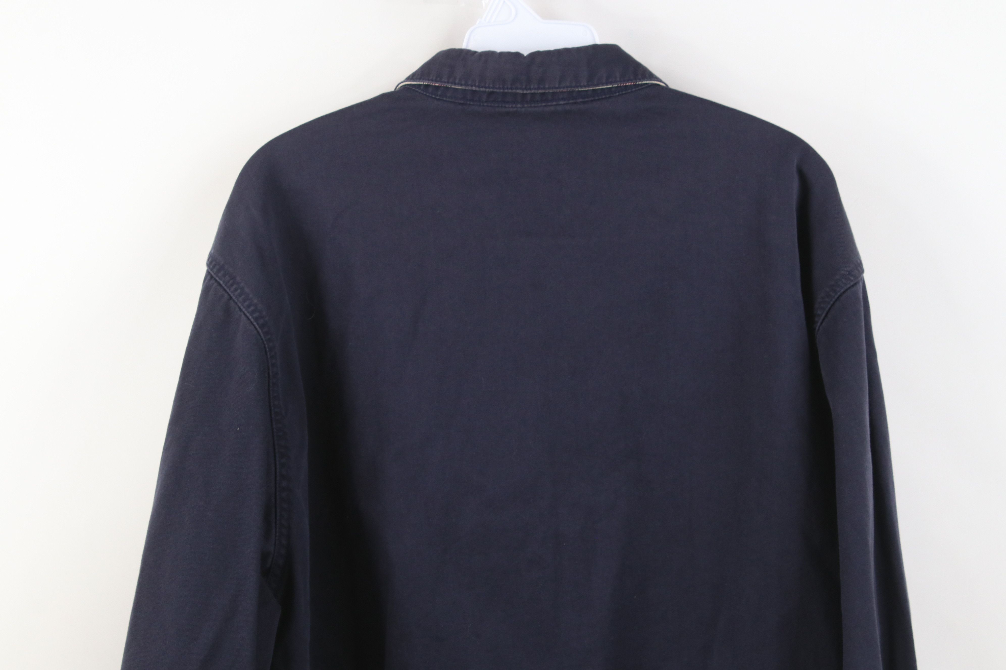 Eddie Bauer Vintage 90s Eddie Bauer Cotton Twill Bomber Jacket Navy Blue Size US M / EU 48-50 / 2 - 15 Thumbnail