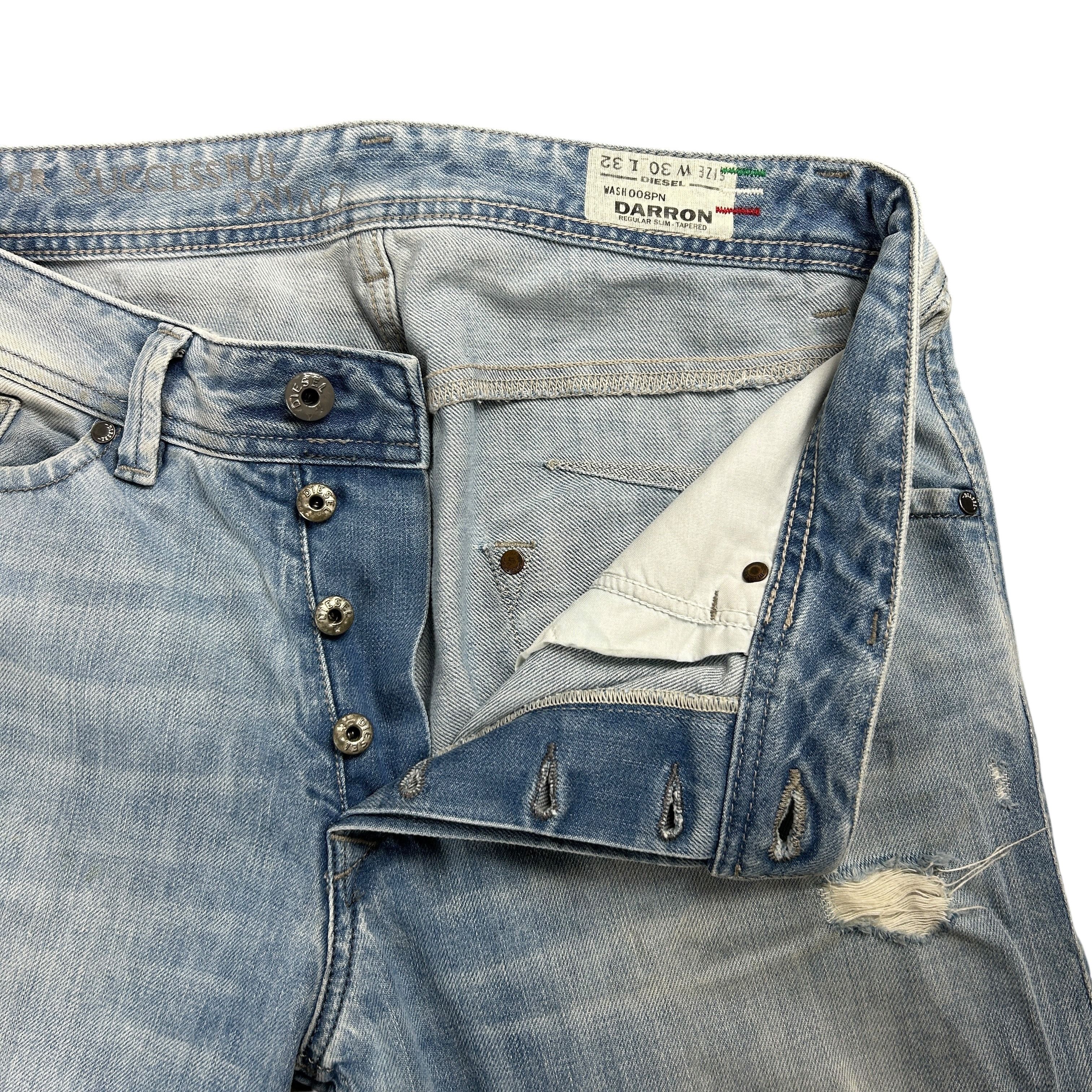 Diesel Diesel Darron Regular Slim Tapered Blue Denim Jeans W30L32 Size US 30 / EU 46 - 5 Thumbnail