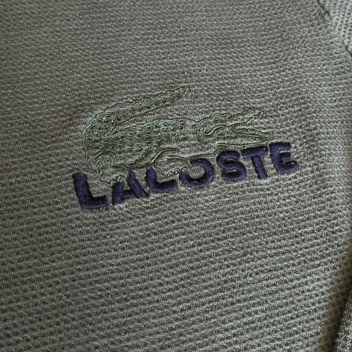 Lacoste Vintage 2000s Lacoste Crocodile Thermal Longsleeve Tee Shirt Size US XL / EU 56 / 4 - 3 Thumbnail
