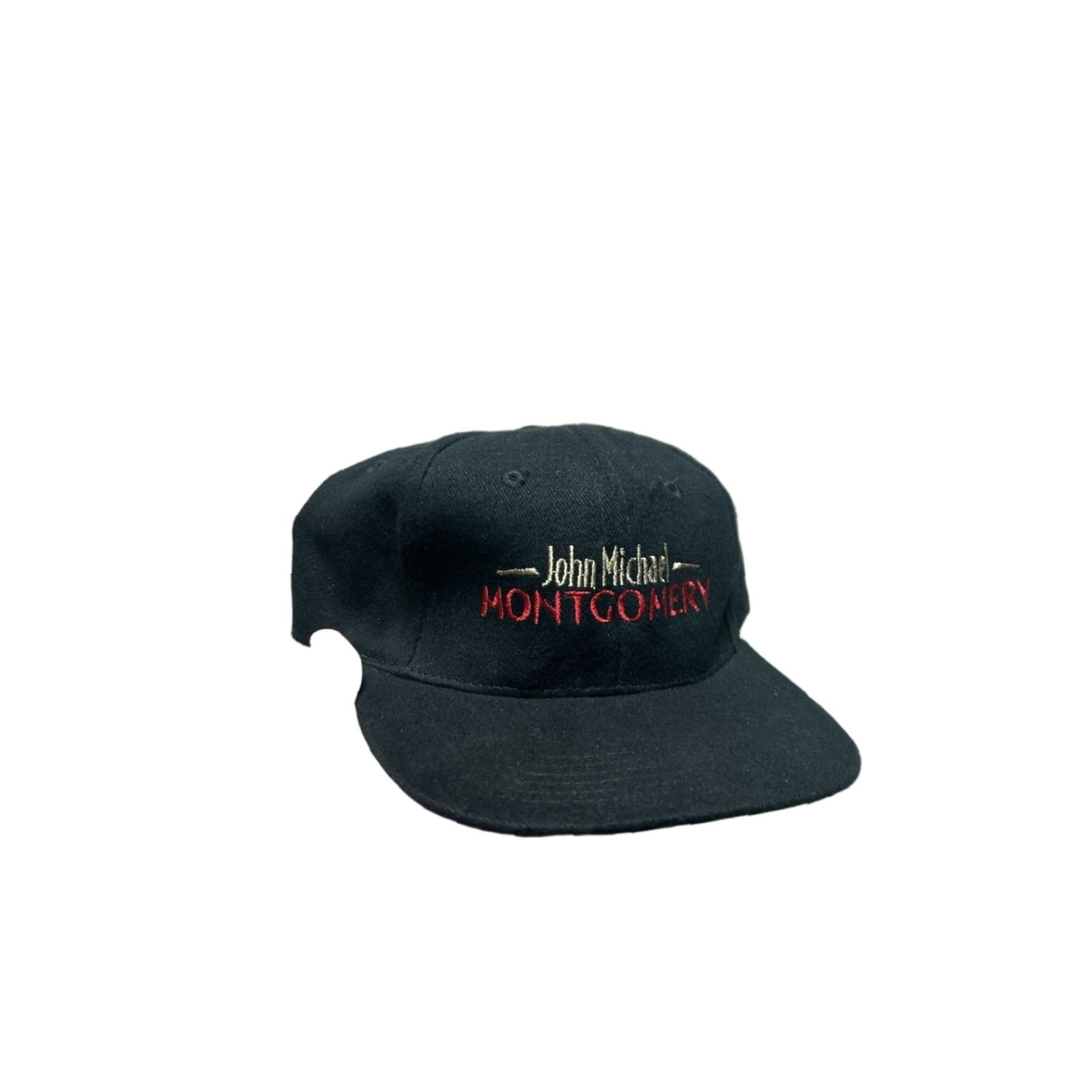 Vintage VINTAGE John Michael Montgomery Strapback hat cap country music black adjustable Mens Cap Size ONE SIZE - 1 Thumbnail