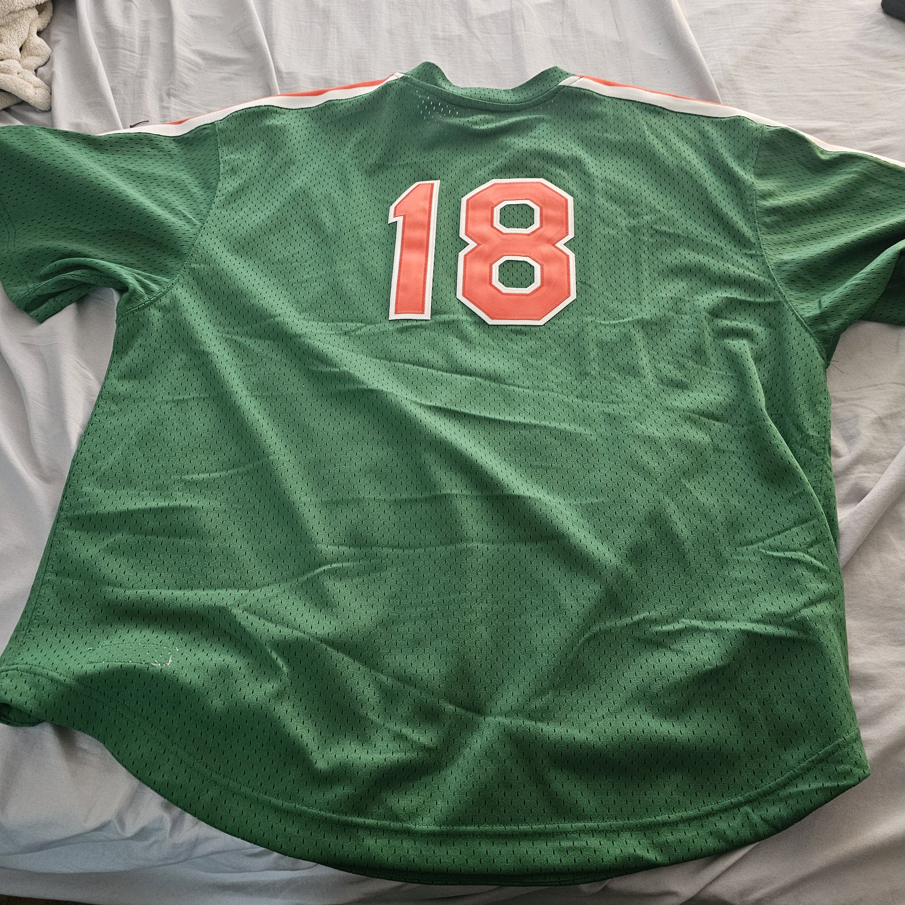 Mitchell & Ness Darryl Strawberry Green and Orange Jersey Size US XXL / EU 58 / 5 - 3 Thumbnail