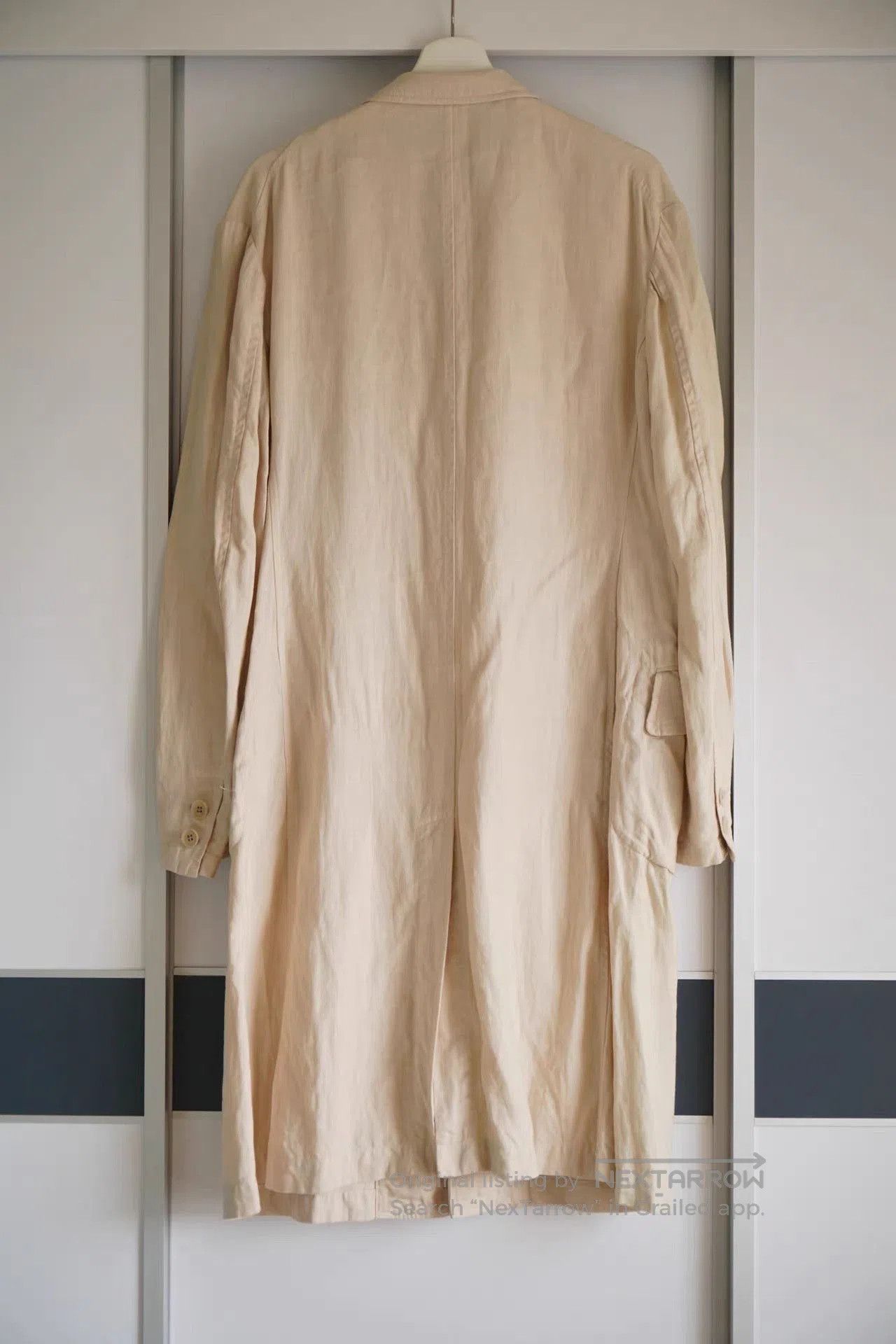 Yohji Yamamoto Beige Long Button. Size US M / EU 48-50 / 2 - 1 Thumbnail