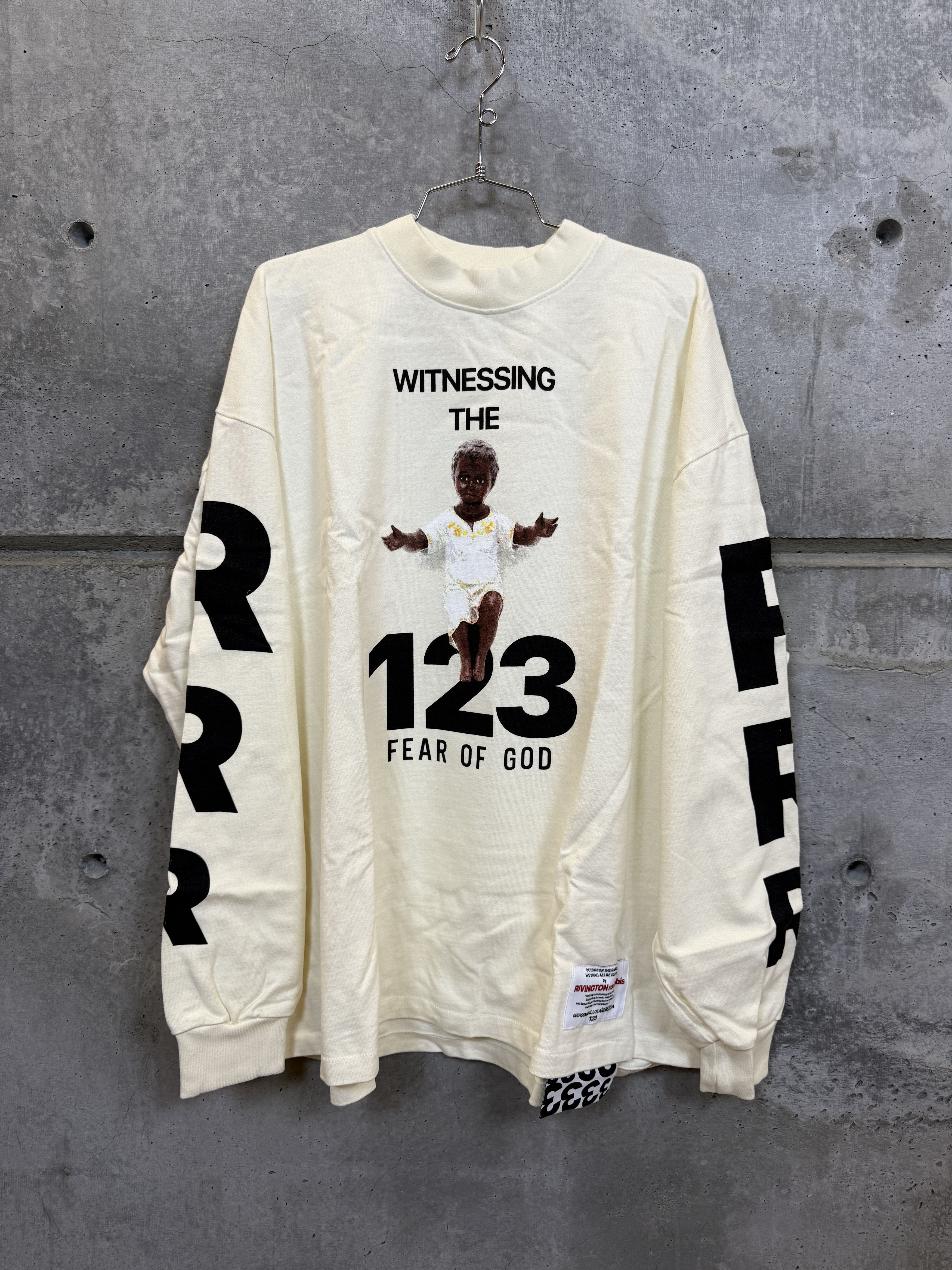 Fear of God × RRR-123 501d Fear of God x RRR-123 The Witness Longsleeve T-Shirt Size US L / EU 52-54 / 3 - 3 Thumbnail