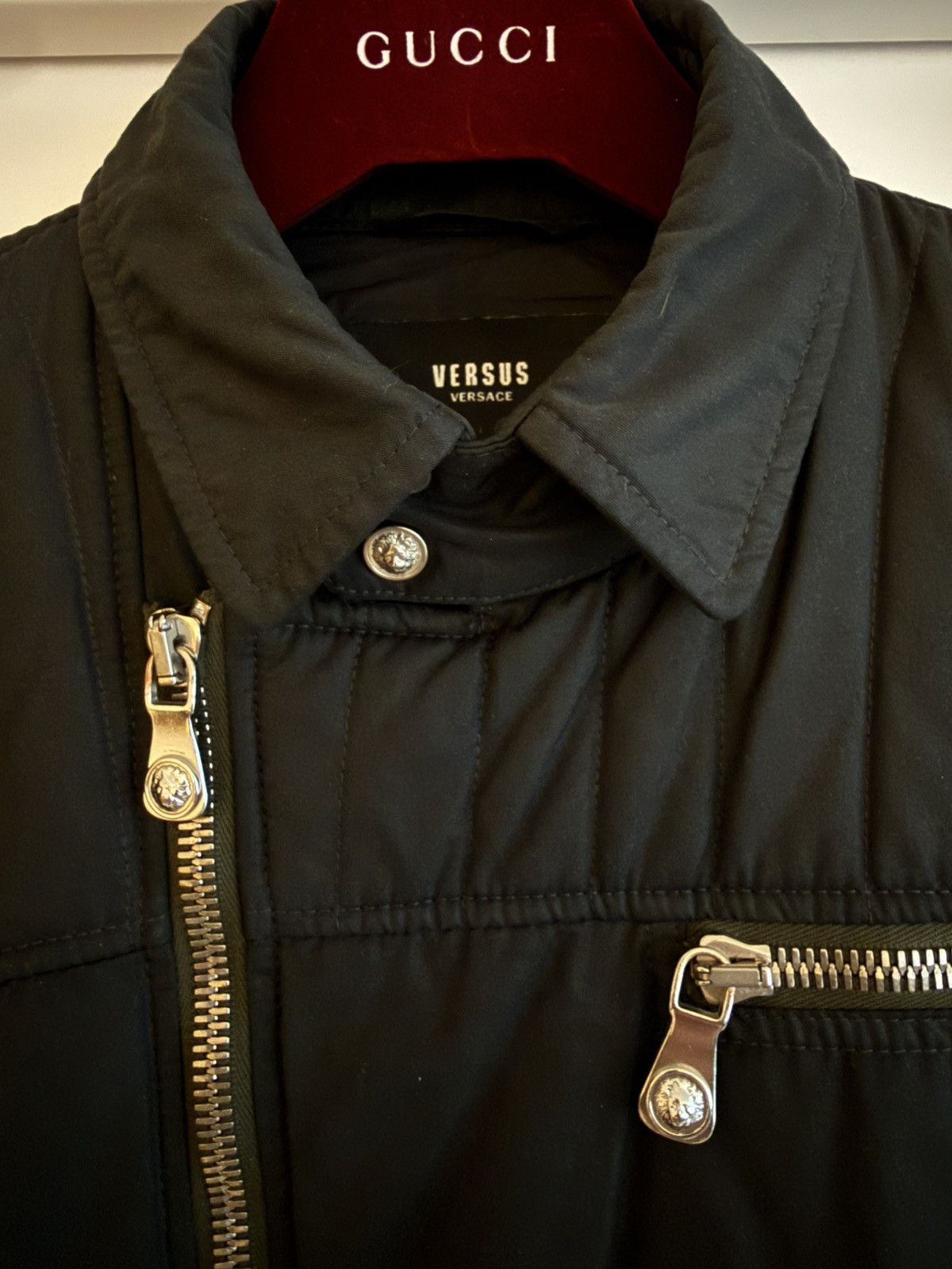 Versace Versace Biker Puffer Jacket Size US M / EU 48-50 / 2 - 2 Thumbnail