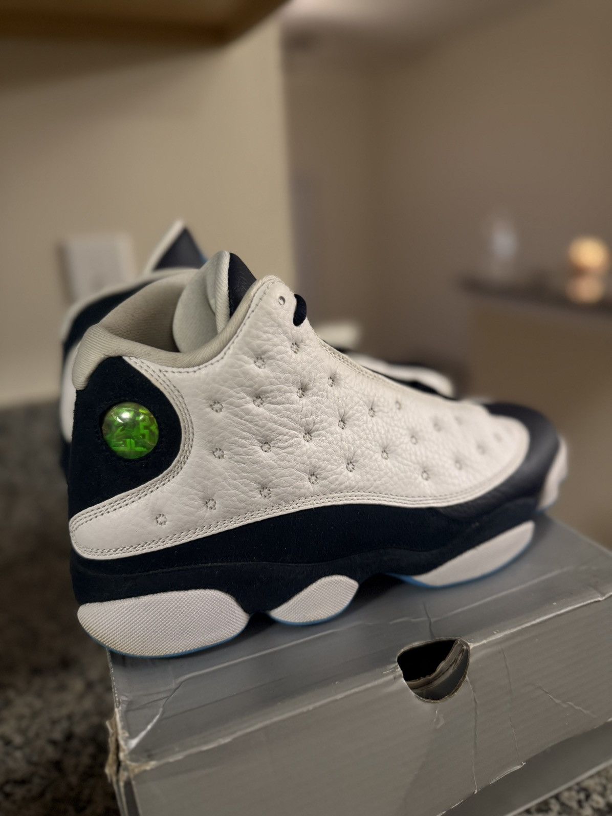 Jordan Brand × Nike 10 - Nike Air Jordan 13 XIII Retro Obsidian White Blue Size US 10 / EU 43 - 2 Thumbnail