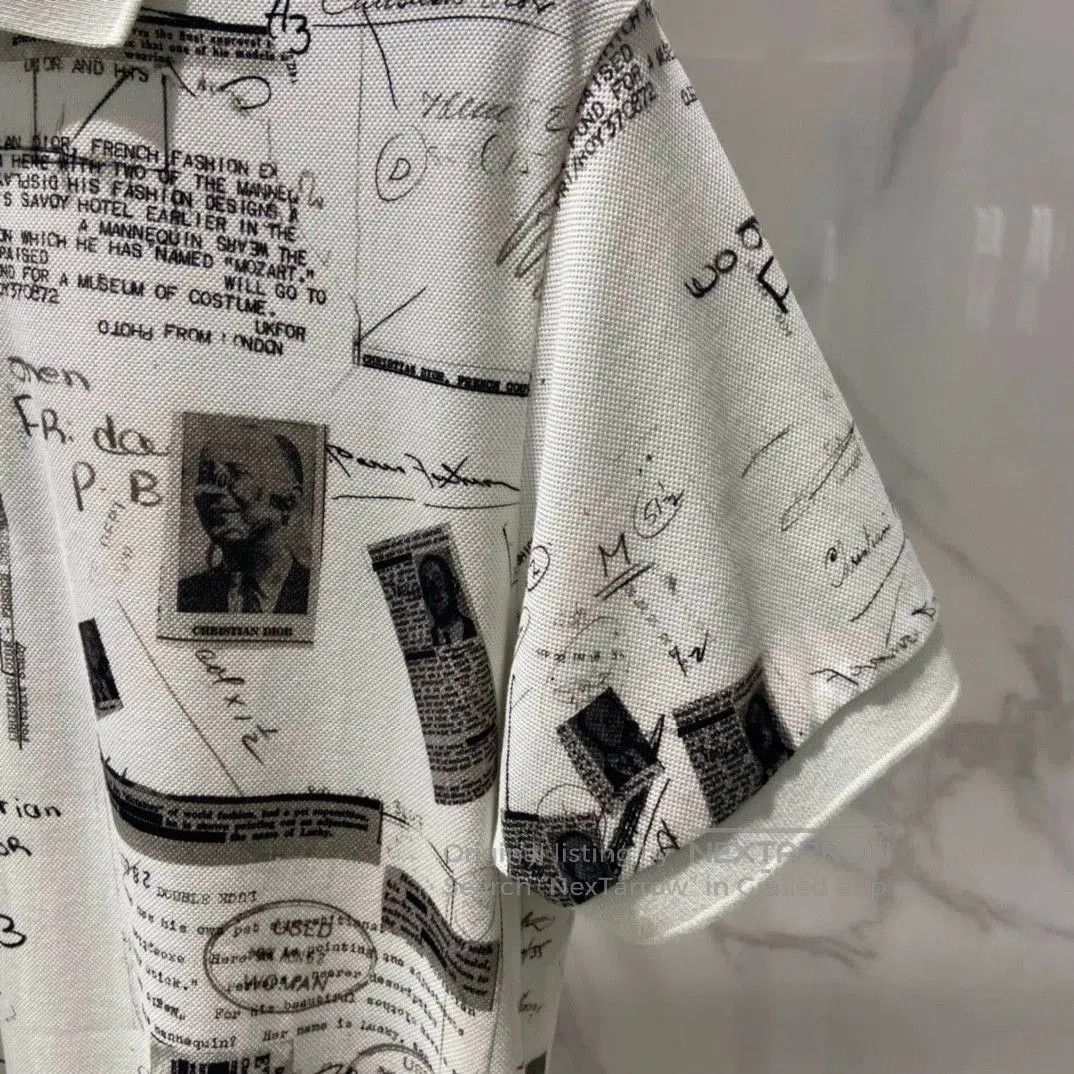 Dior Dior Men's White Slim Short Sleeve Polo. Size US S / EU 44-46 / 1 - 5 Thumbnail