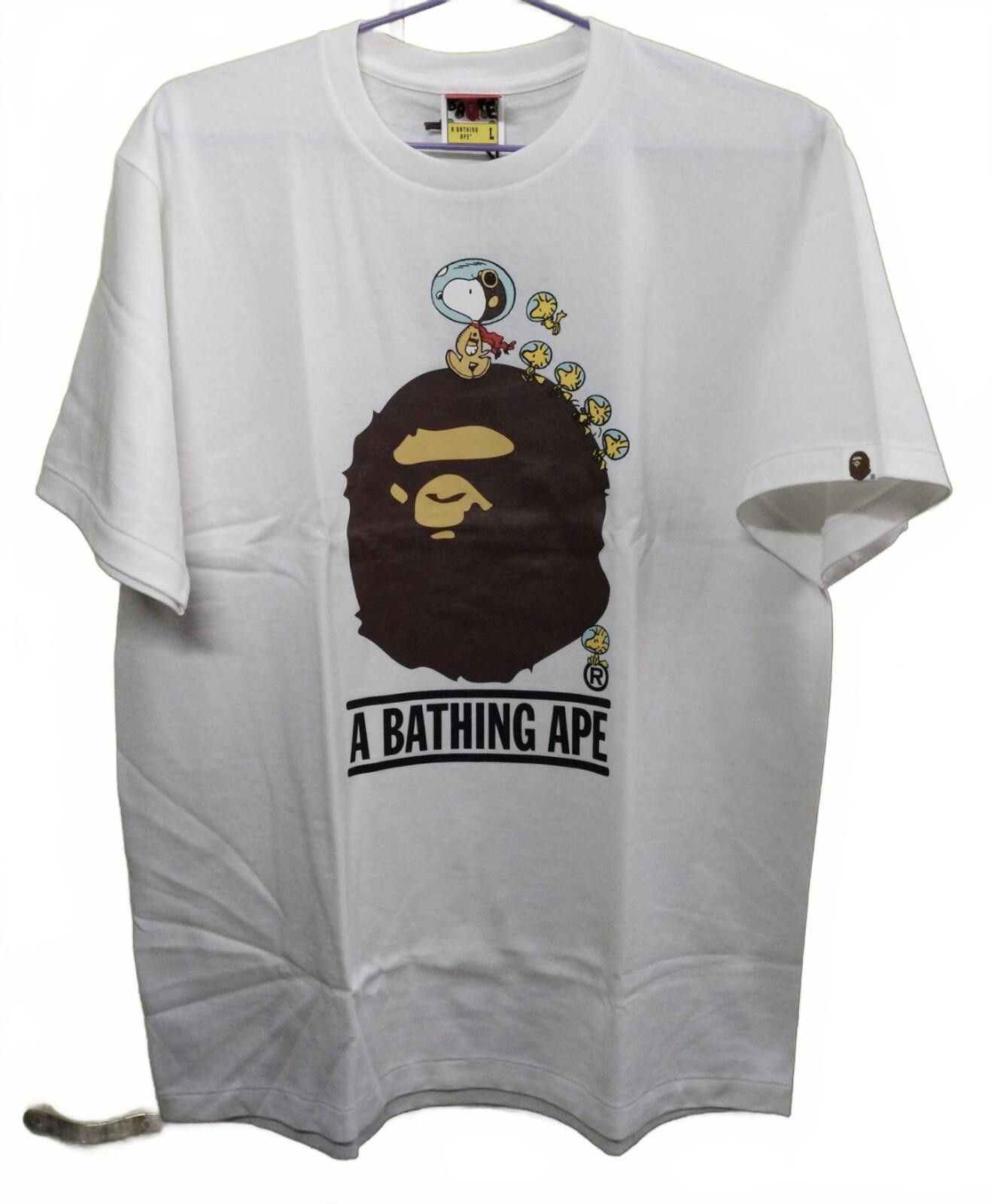 Bape BAPE x Peanuts Astronaut Snoopy Big Ape Head T-Shirt Large Size US L / EU 52-54 / 3 - 1 Thumbnail