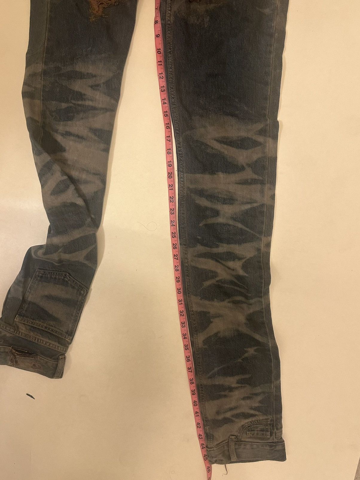 Designer × Vintage Meet the Guys SUPER Long Denim Jeans Stacking 36 Avant Garde Size US 36 / EU 52 - 11 Thumbnail