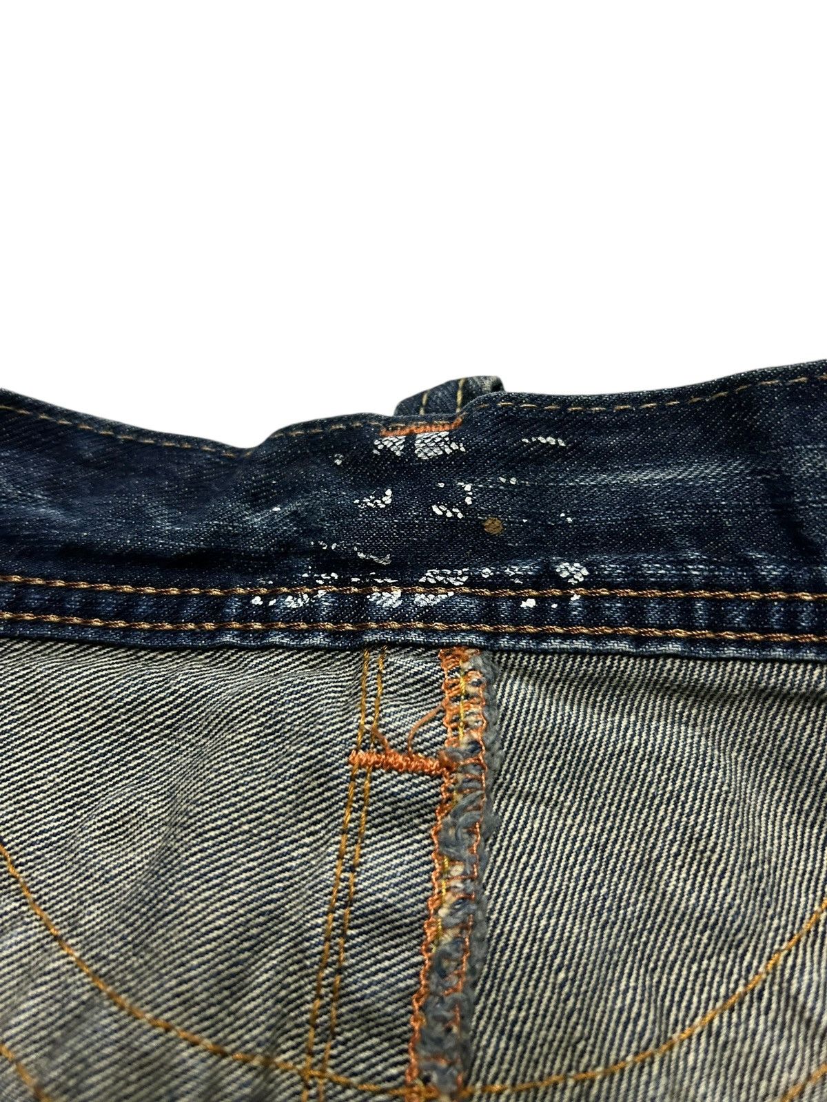 Japanese Brand × Kapital × Vintage 💥Flare💥 Edwin Japanese Punk Style Distressed Denim Rare ☠️🎌 Size US 31 - 19 Thumbnail