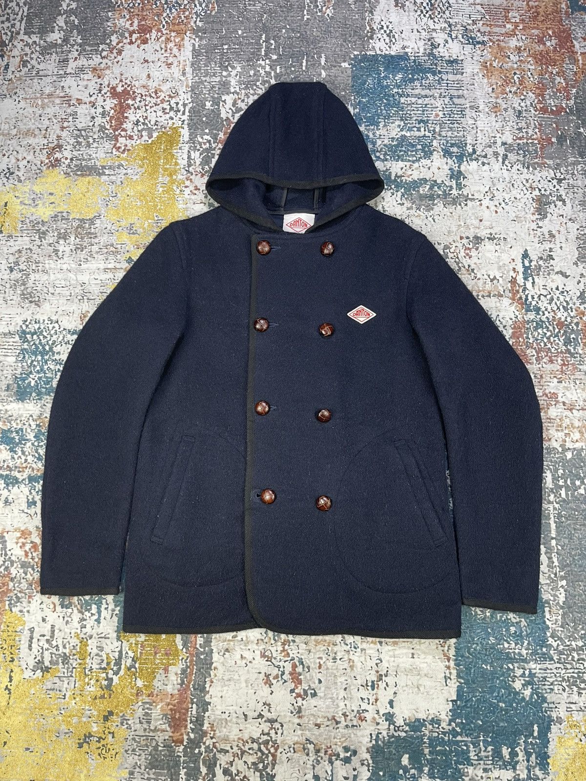 Vintage Danton Double Breasted Wool Peacoat Outerwear