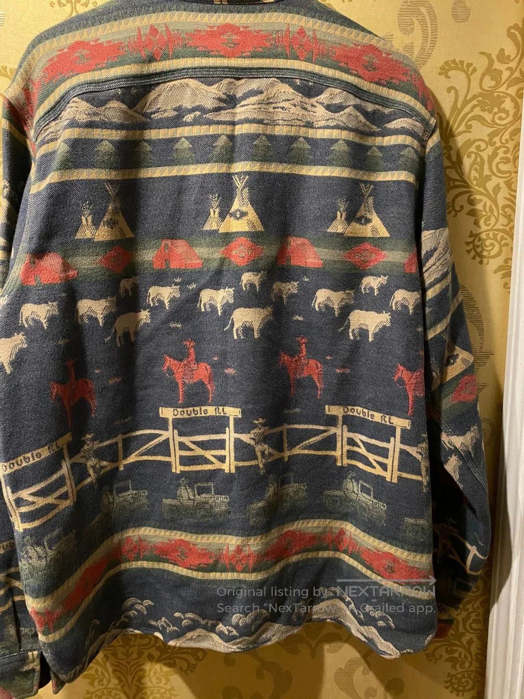 RRL Ralph Lauren Vintage RRL Southwestern Style Shirt. Size US XL / EU 56 / 4 - 6 Thumbnail