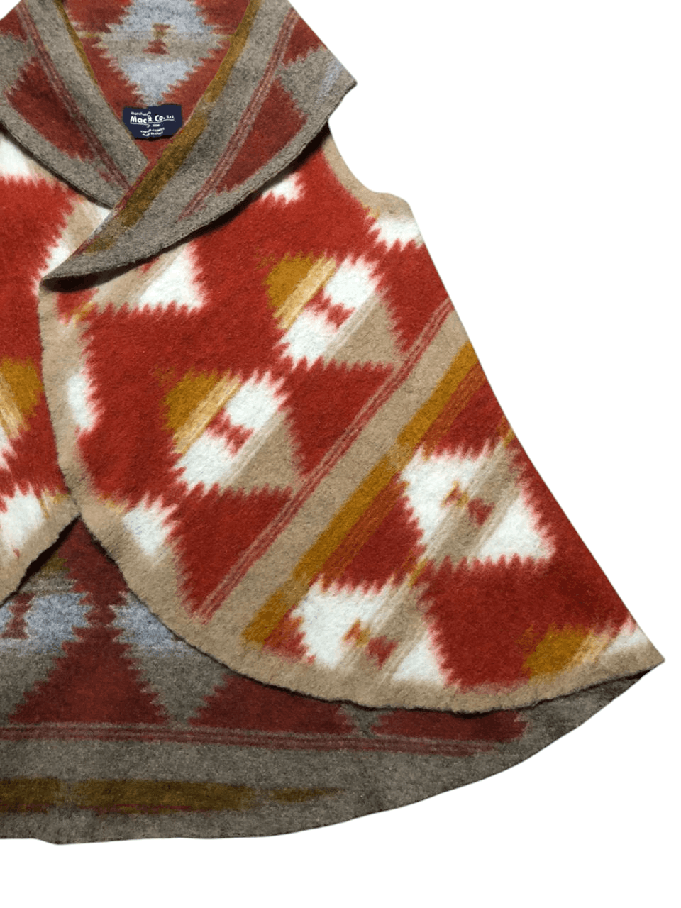 Native Vintage Mac & Co Navajo Buttonless Knitted Fabric (Italy) Size M / US 6-8 / IT 42-44 - 5 Thumbnail