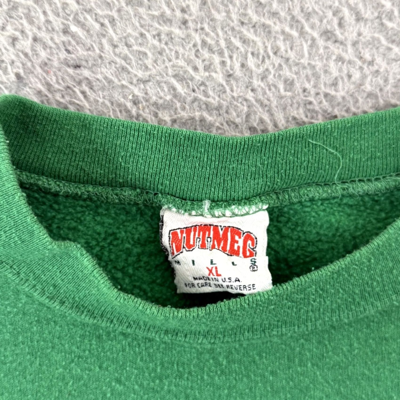 Nutmeg VINTAGE Nutmeg Sweatshirt Team 90s NFL Football Philadelphia Eagles Mens XL Green Graphic Print Crew Neck Pullover Long Sleeve Size US XL / EU 56 / 4 - 6 Thumbnail