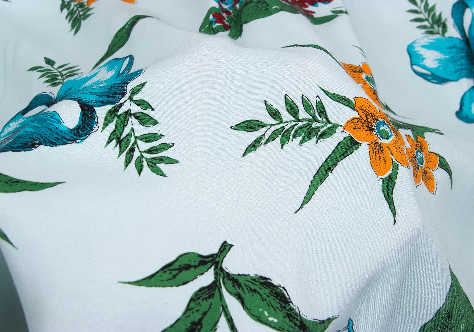 Junya Watanabe Floral Print Rayon Short Sleeve Shirt in Light Blue Size US XS / EU 42 / 0 - 16 Thumbnail