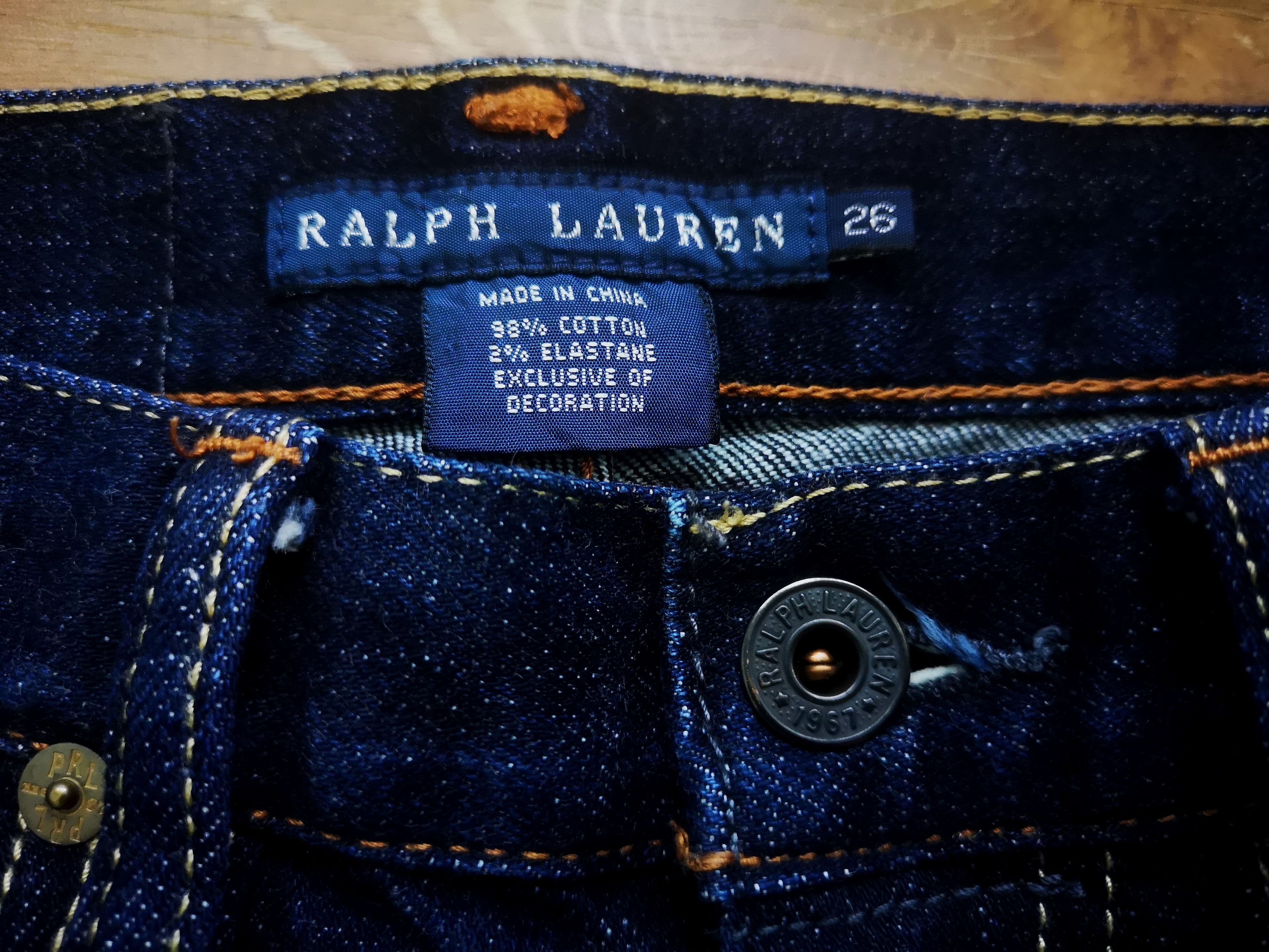 Polo Ralph Lauren × Ralph Lauren × Vintage Vintage Polo Ralph Lauren RL Crest Thompson 650 Jeans Size 26" / US 2 / IT 38 - 7 Thumbnail