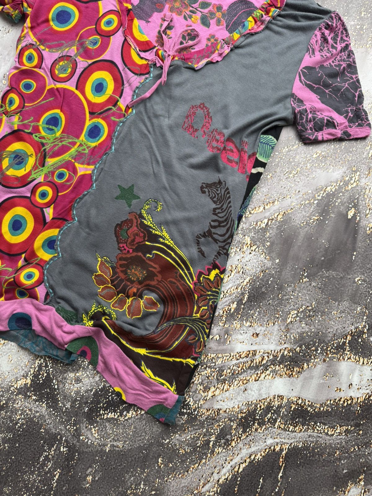 Desigual Desigual Vintage Amazing Printed Blouse Size L / US 10 / IT 46 - 4 Thumbnail