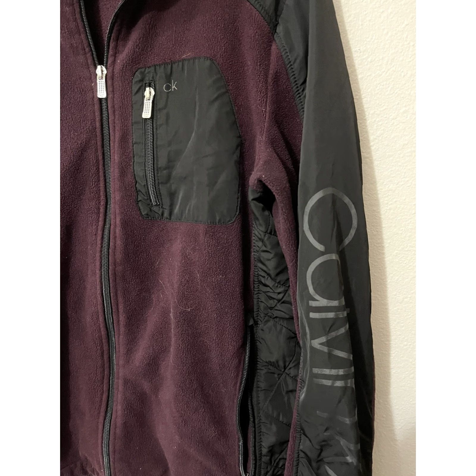 Calvin Klein Calvin Klein Womens Full Zip Fleece Jacket Shirt? Size M / US 6-8 / IT 42-44 - 4 Thumbnail