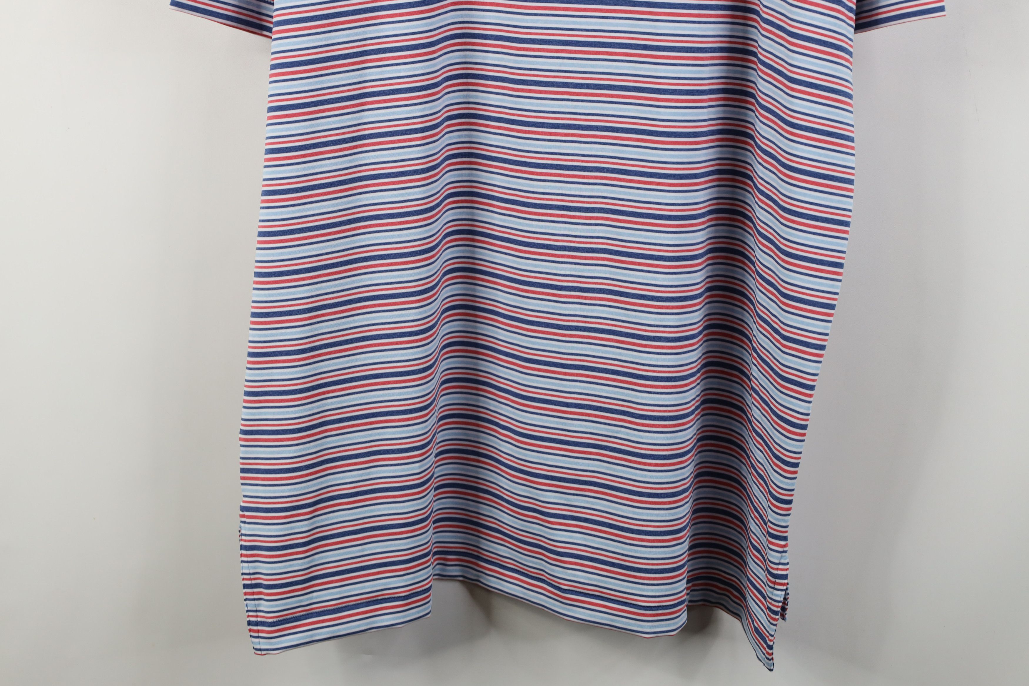 Peter Millar Peter Millar Summer Comfort Striped Knit Golf Polo Shirt Size US XL / EU 56 / 4 - 11 Thumbnail