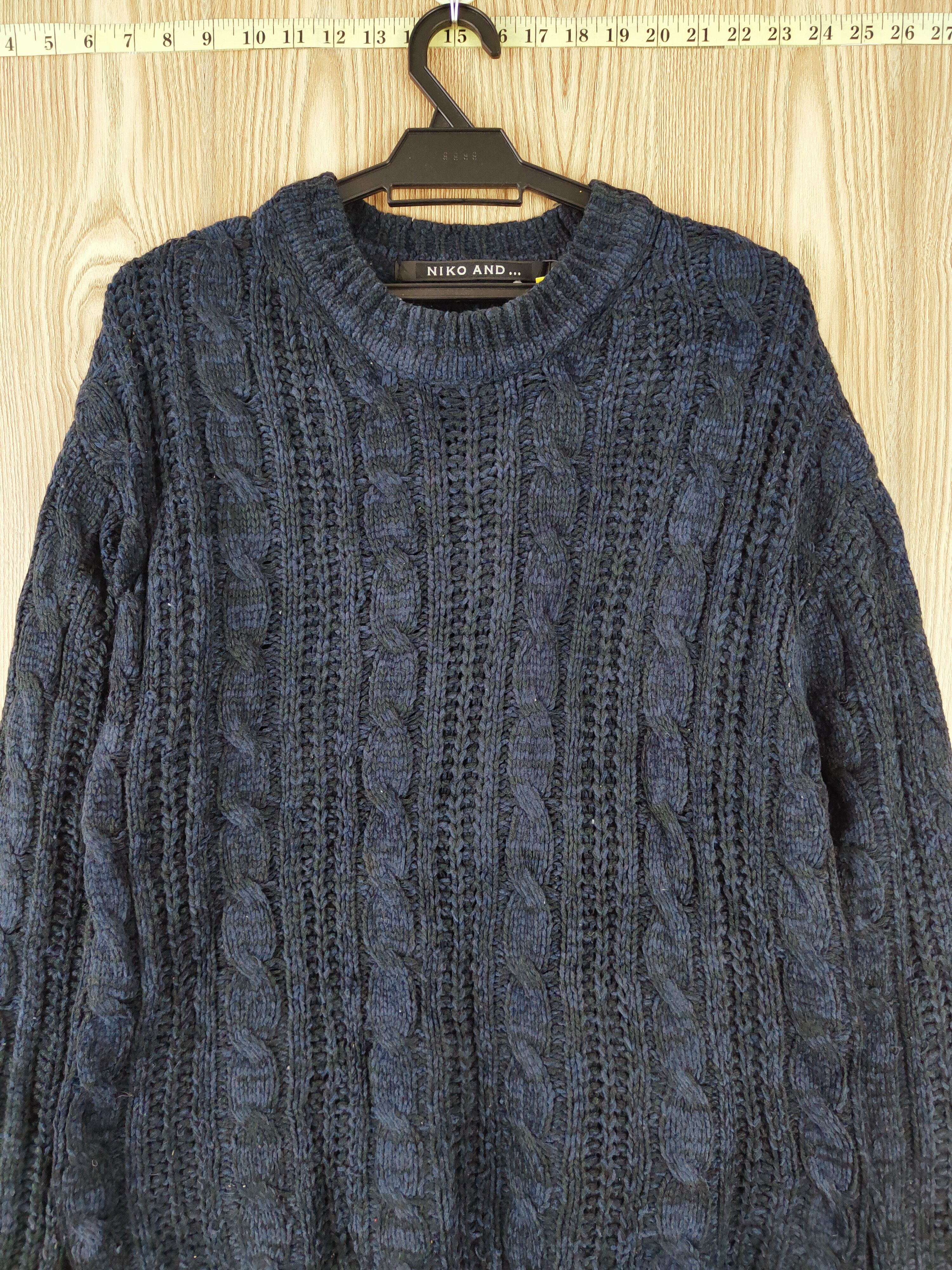 Japanese Brand Niko and... Dark Blue Knitwear Sweatshirts #W044 Size US M / EU 48-50 / 2 - 2 Thumbnail