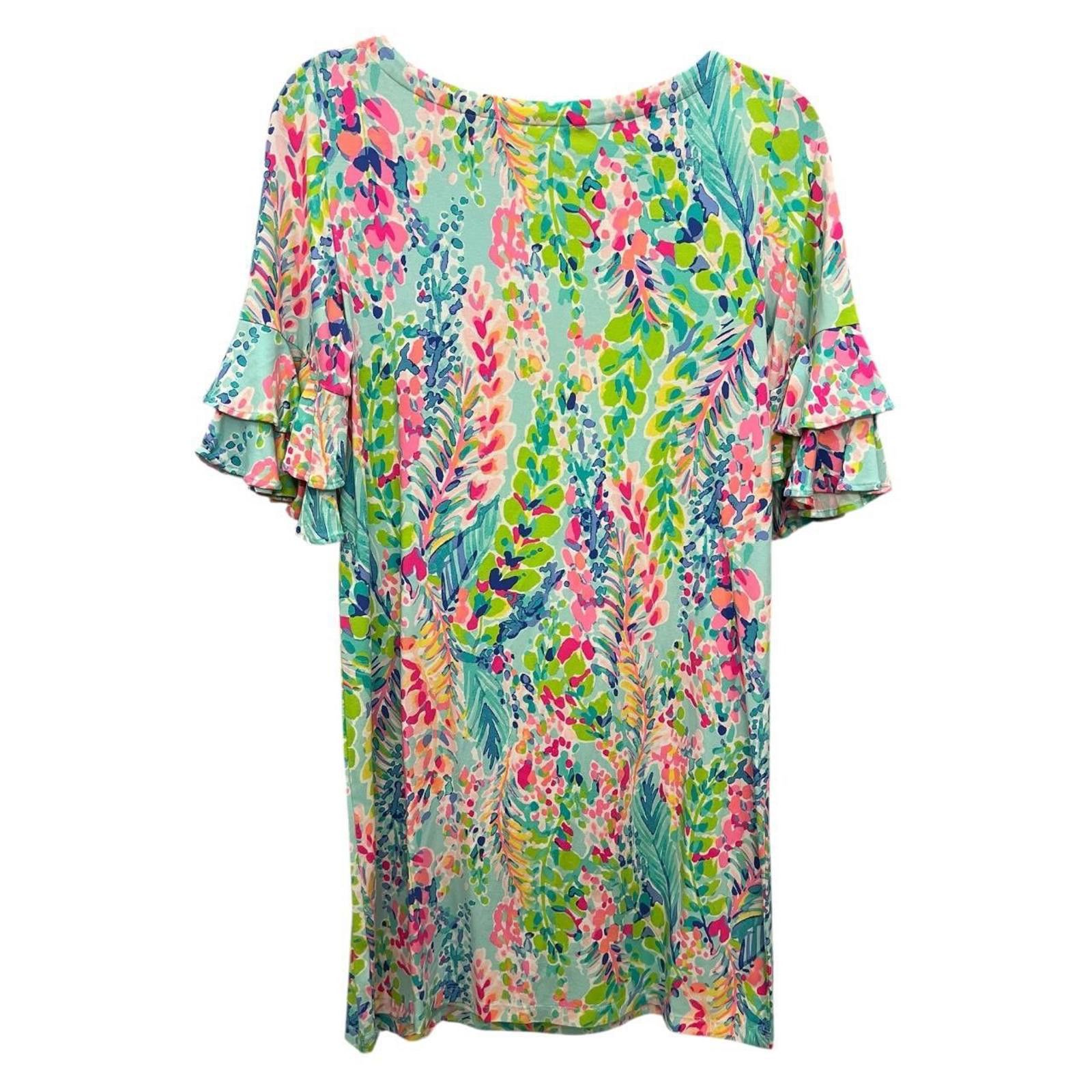 Other Lilly Pulitzer Lula In Catch The Wave Dress Size S / US 4 / IT 40 - 2 Thumbnail