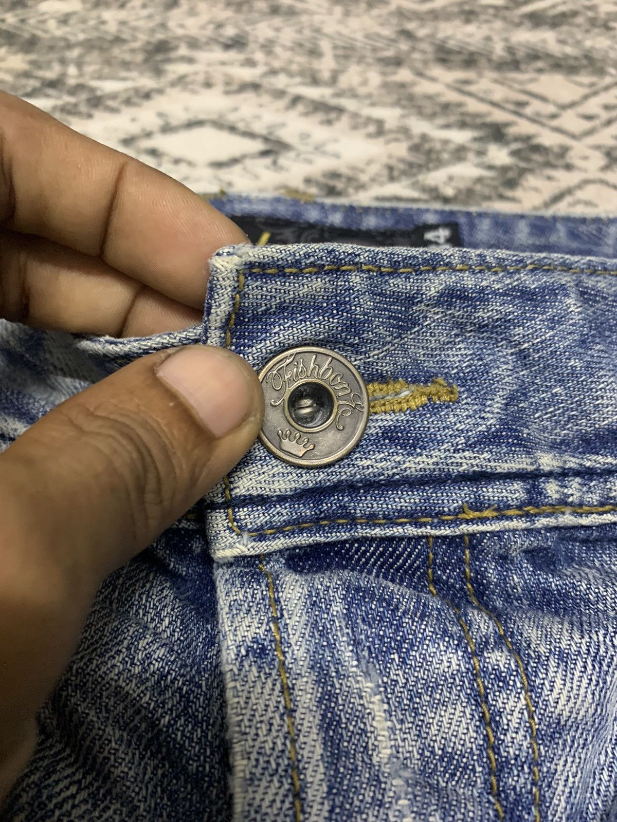 If Six Was Nine 🔥RARE🔥JPG INSPIRED FISHBONE KURT COBAIN STYLE DISTRESSED Size US 34 / EU 50 - 7 Thumbnail
