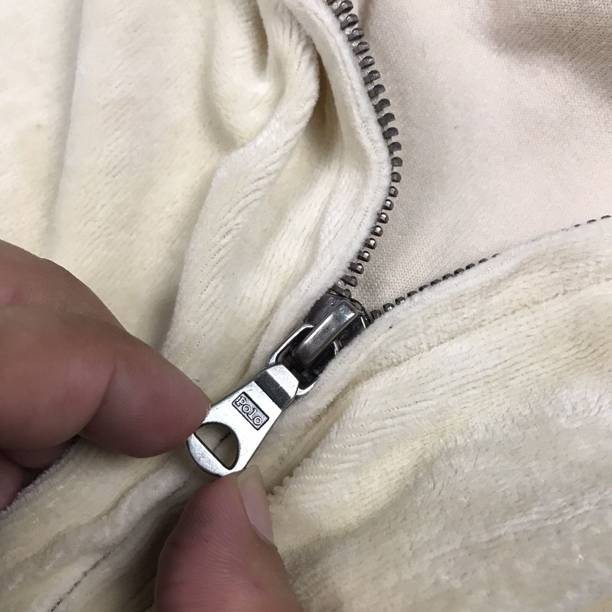 Polo Ralph Lauren Polo by Ralph Lauren Cream Zip Hoodies jacket Size US L / EU 52-54 / 3 - 9 Thumbnail