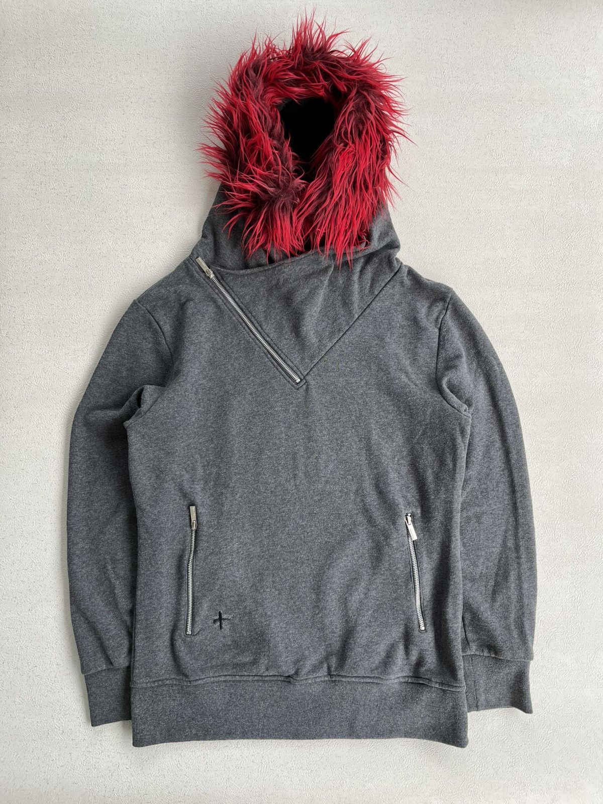 If Six Was Nine Japanese Asymmetrical Fur Hoodie Seditionaries Punk vkei Size US L / EU 52-54 / 3 - 1 Thumbnail