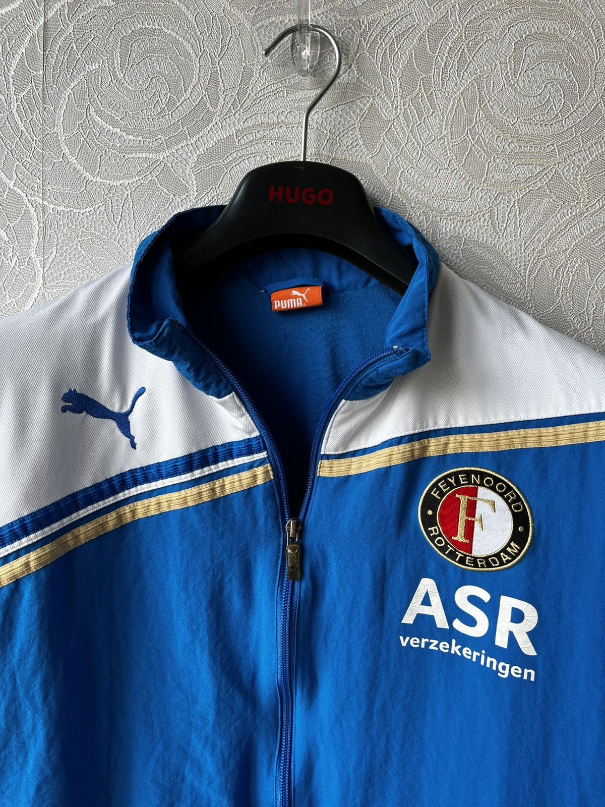 Puma Feyenoord Rotterdam FC Football Puma Blue Track Jacket M sz Size US M / EU 48-50 / 2 - 4 Thumbnail
