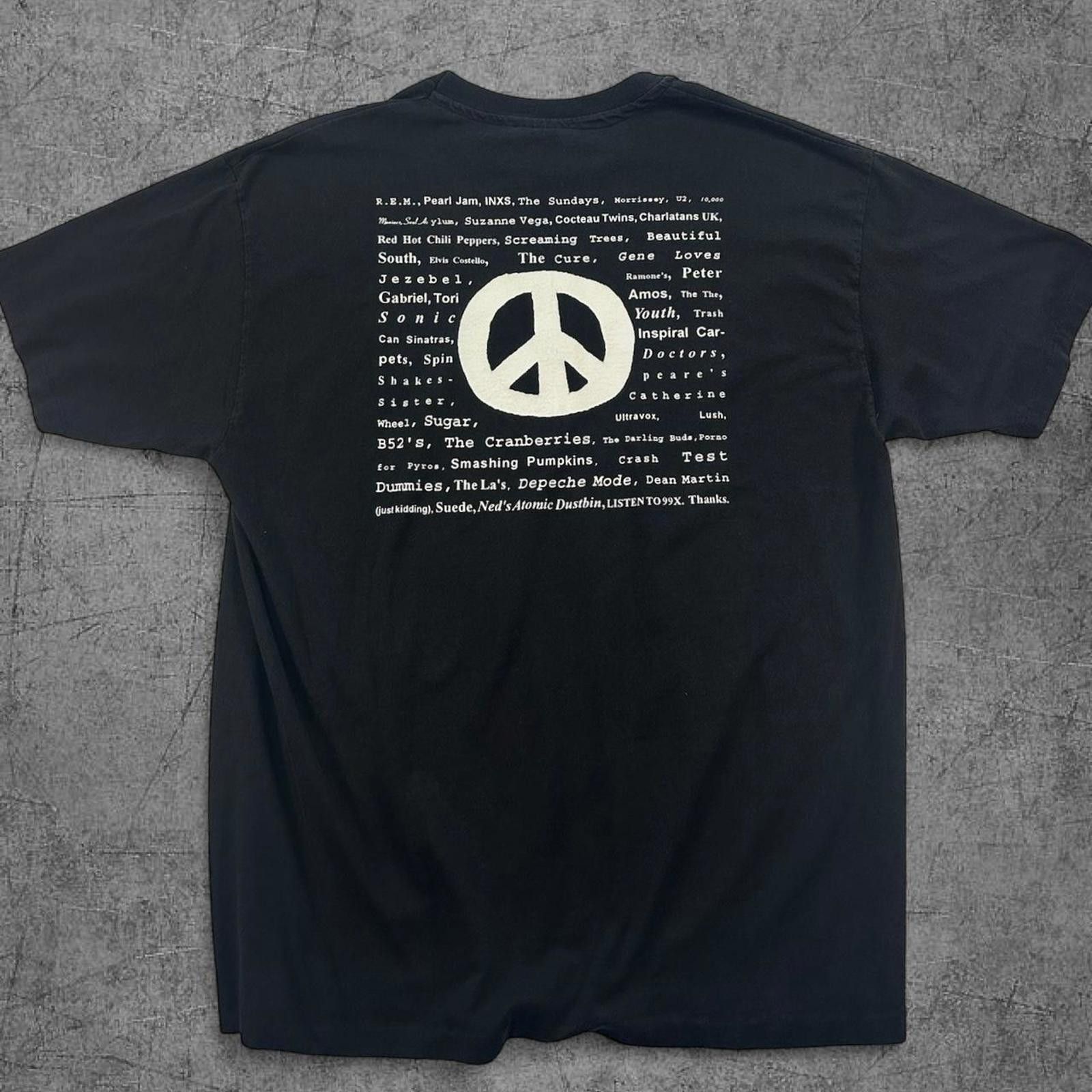 Vintage 90s 99.7 Atlanta Radio Peace Show Tee Size US XL / EU 56 / 4 - 3 Thumbnail