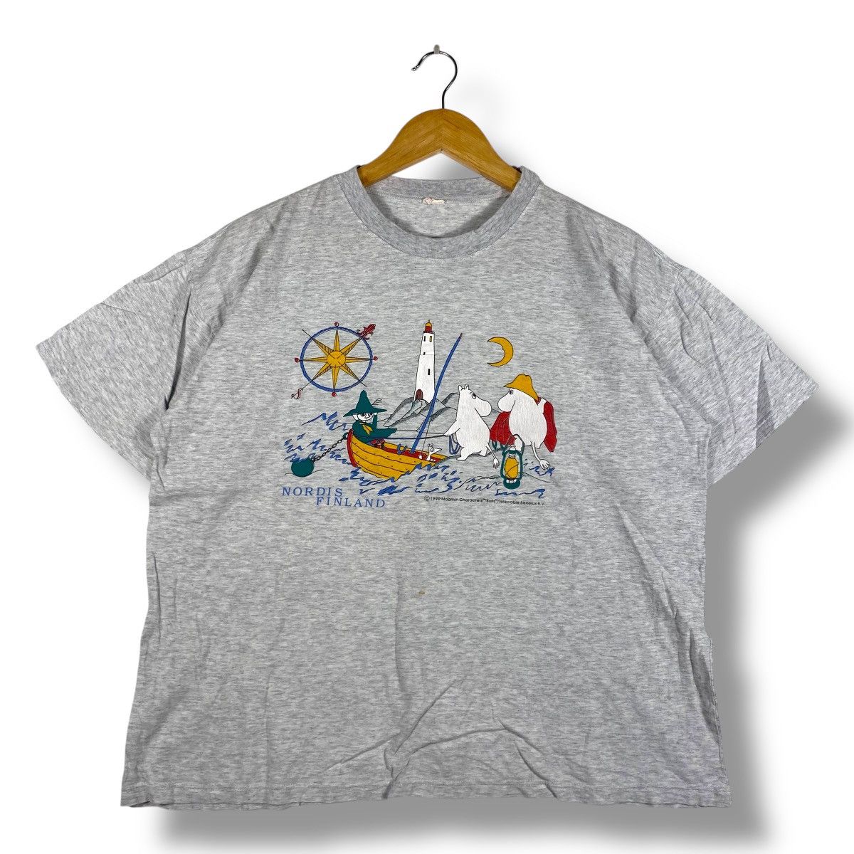 Vintage 90's MOOMIN CHARACTERS Cartoon Graphic Tee Shirt