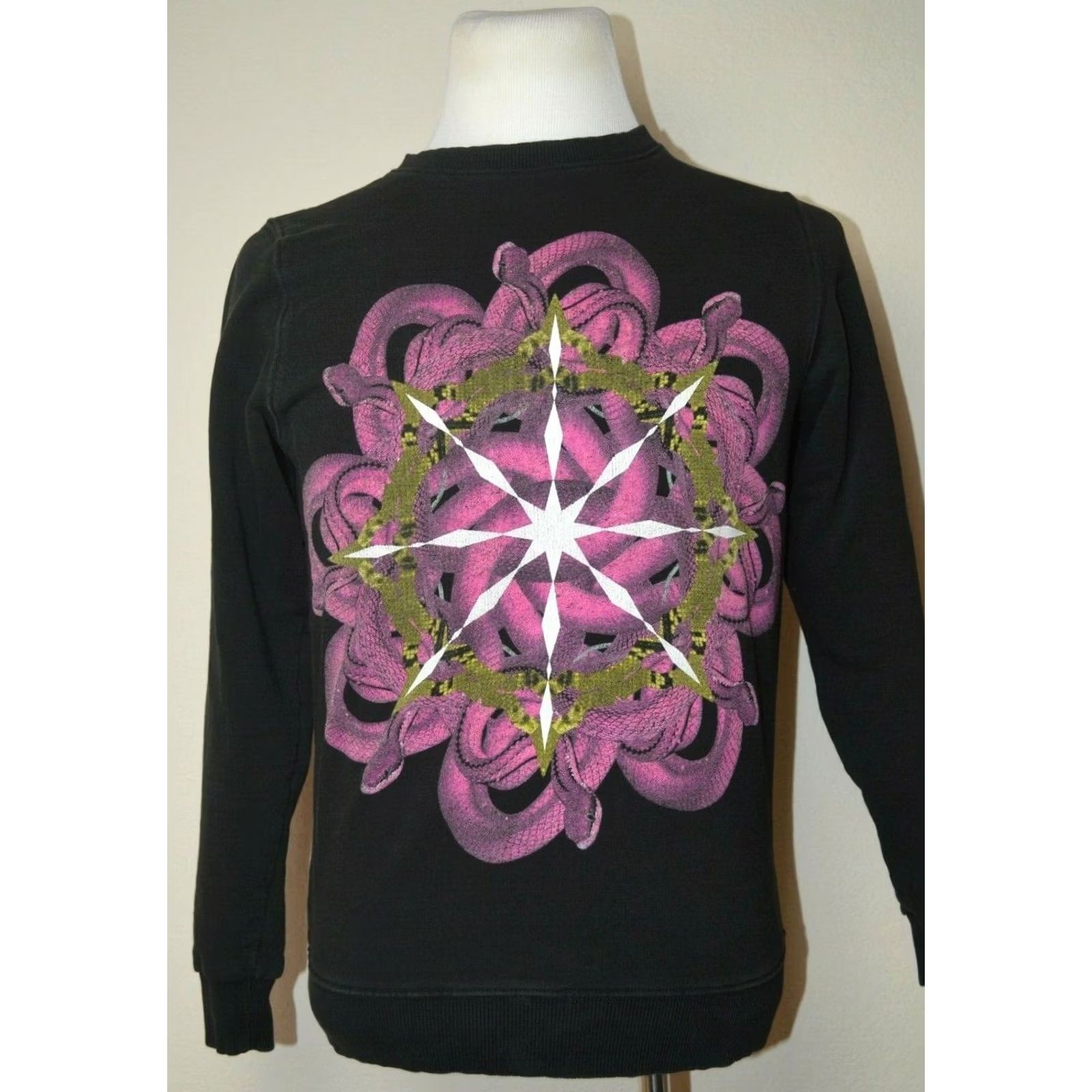 Pinko Marcelo Burlon Milan Black & Pink Snakes Sweater Sweatshirt Size Mens XS Size US XS / EU 42 / 0 - 2 Thumbnail