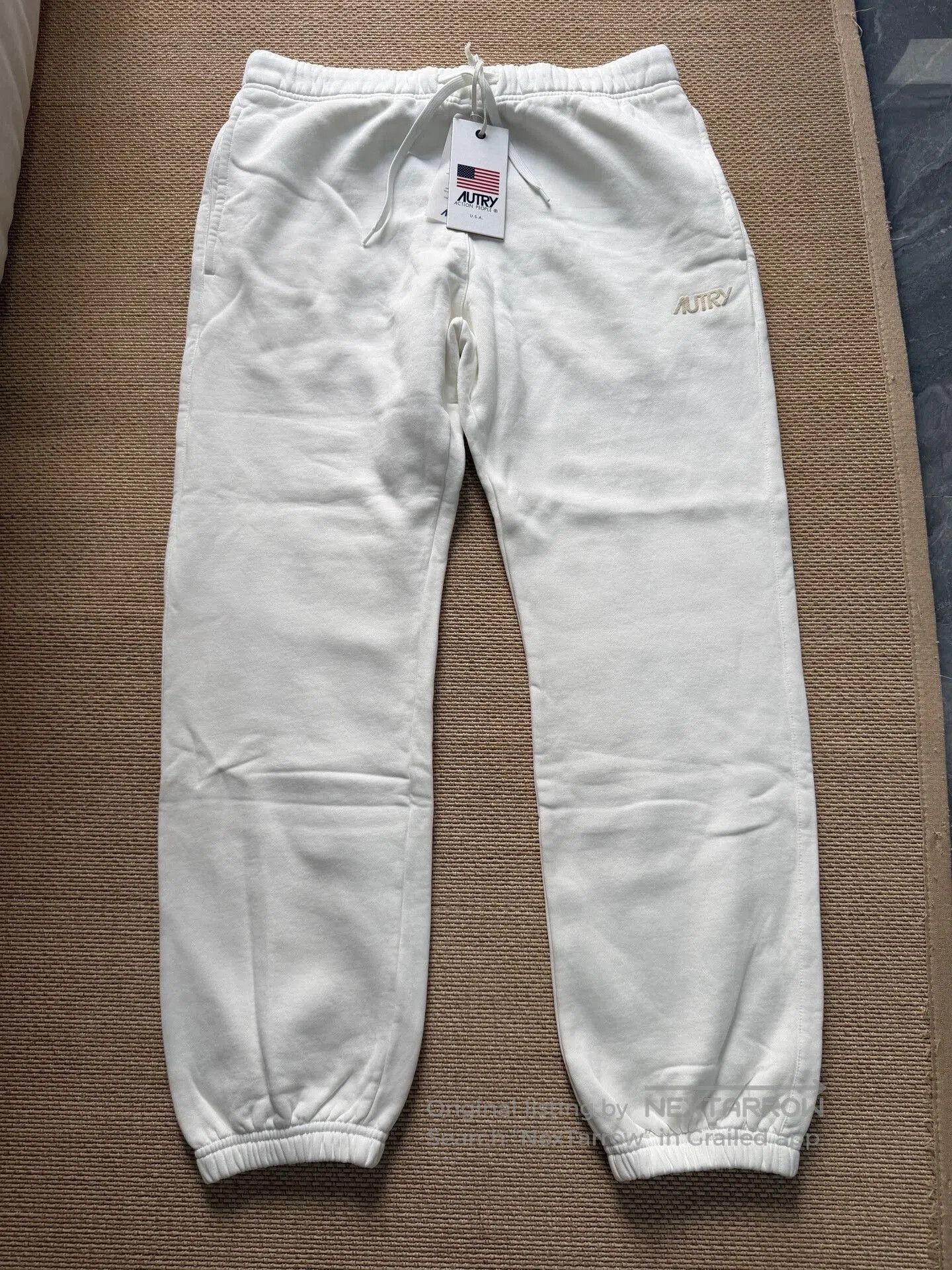 AUTRY AUTRY Italian Beige Embroidered Trousers. Size US 26 / EU 42 - 1 Thumbnail