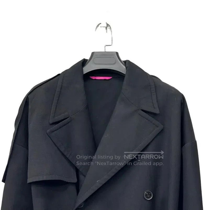 Valentino Valentino Black Men's Trench Coat . Size US M / EU 48-50 / 2 - 4 Thumbnail