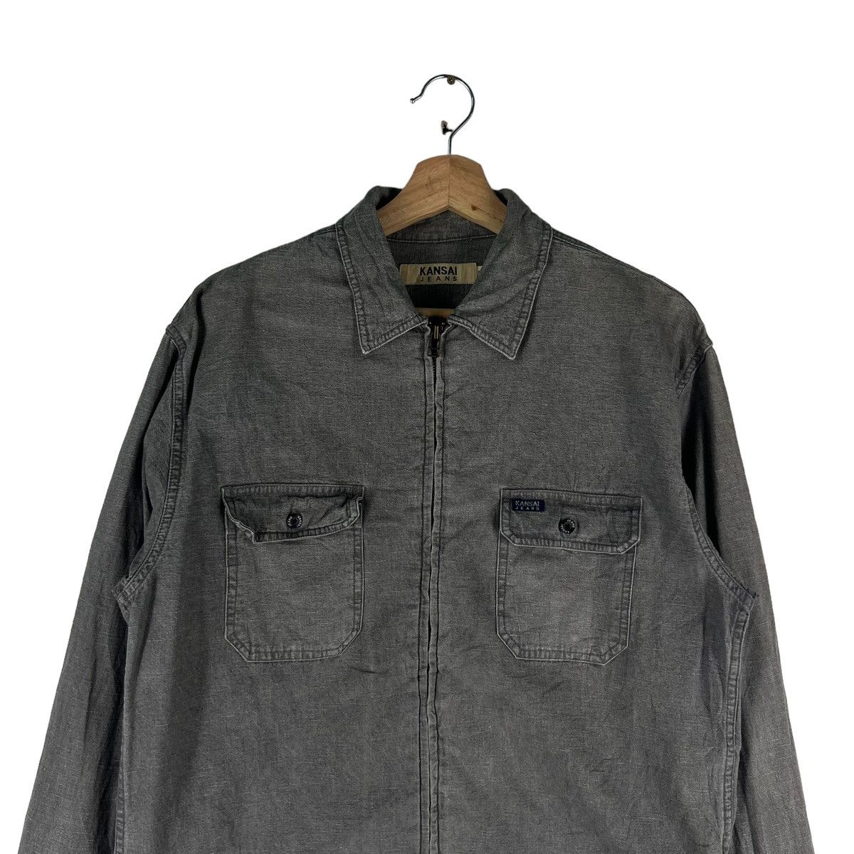 Japanese Brand 🔥90’s Vintage Chore Work Jacket Kansai Jeans Japan Made Size US M / EU 48-50 / 2 - 2 Thumbnail