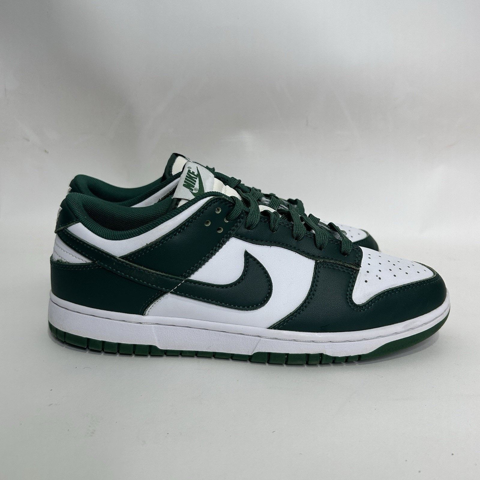 Nike Nike Dunk Low Retro “Michigan State/Varsity Green White” Size US 9 / EU 42 - 4 Thumbnail