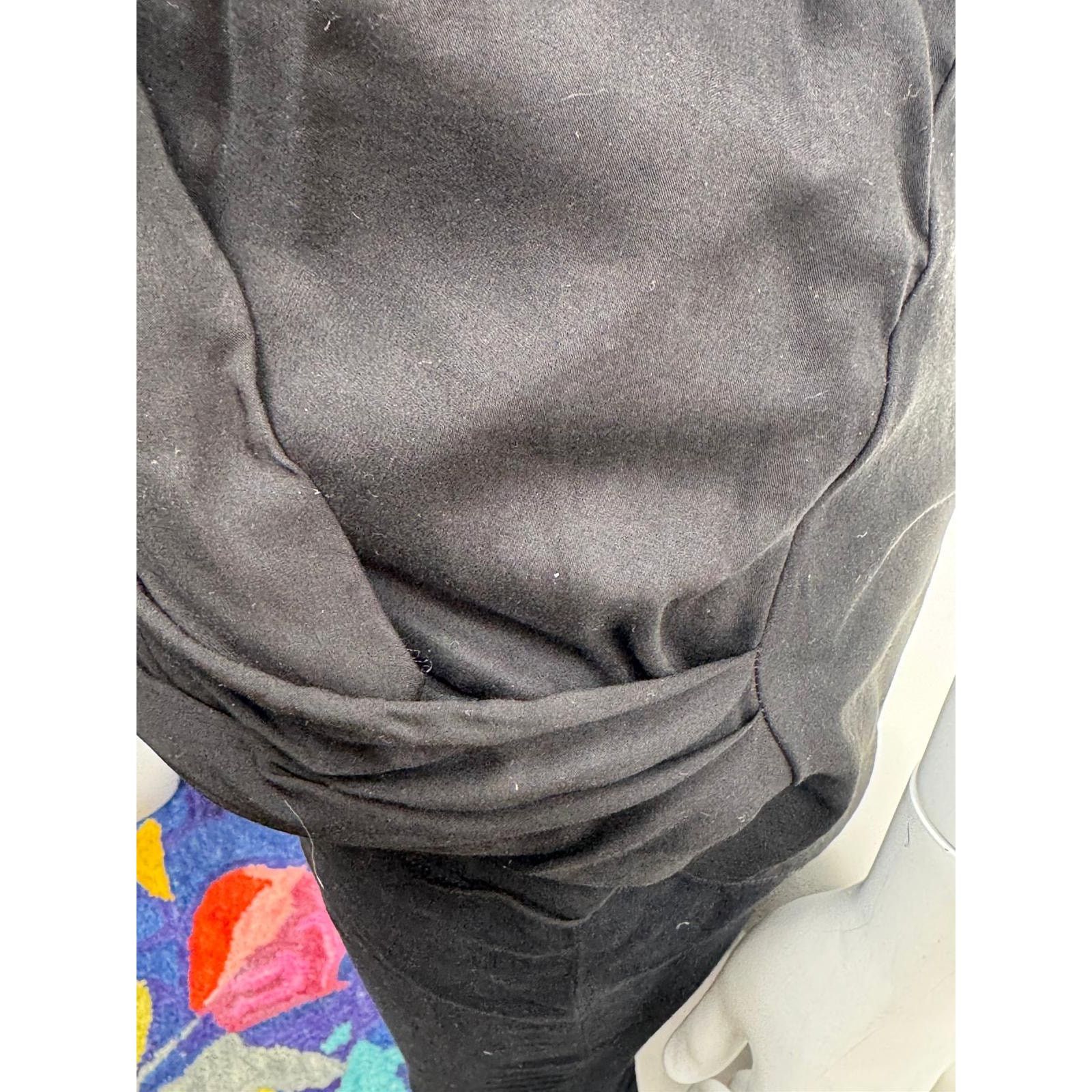 Helmut Lang Helmut Lang NWT Black Soft Drape Overlap Blouse Size L Size L / US 10 / IT 46 - 7 Thumbnail