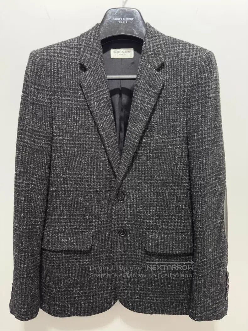 Saint Laurent Paris Saint Laurent Paris Snowflake Grey Patchwork Prince of Wal Size US S / EU 44-46 / 1 - 1 Thumbnail