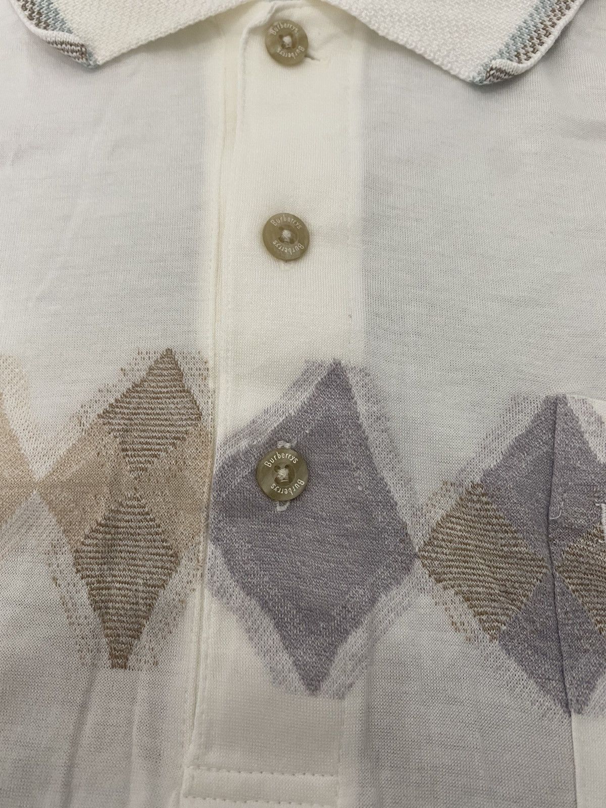 Burberry VINTAGE BURBERRY CHEST NOVACHECK EMBROIDERE LOGO POLO TEE Size US L / EU 52-54 / 3 - 5 Thumbnail