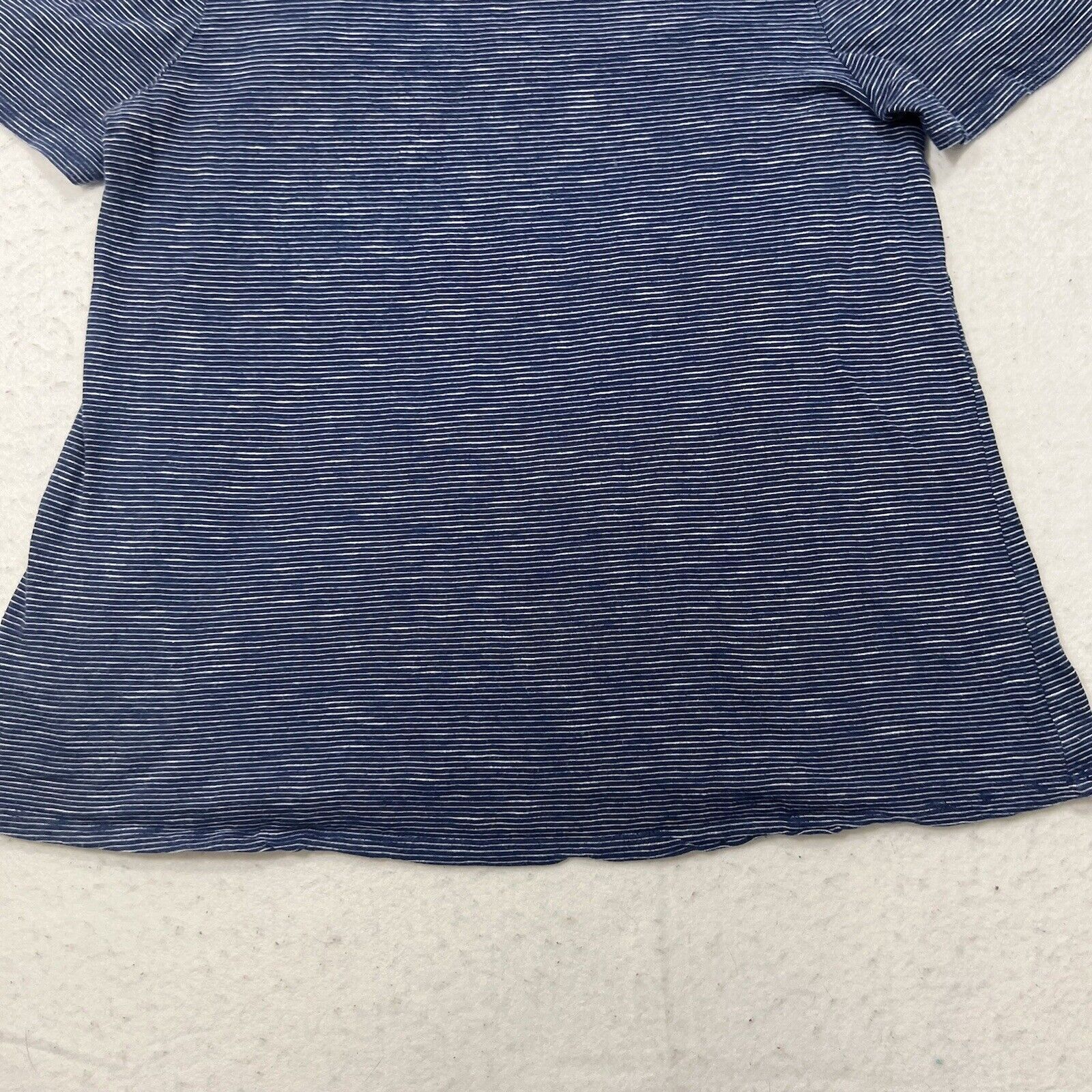 Loft Ann Taylor Loft Outlet Striped Short Sleeve Tie T Shirt Top Size S / US 4 / IT 40 - 6 Thumbnail