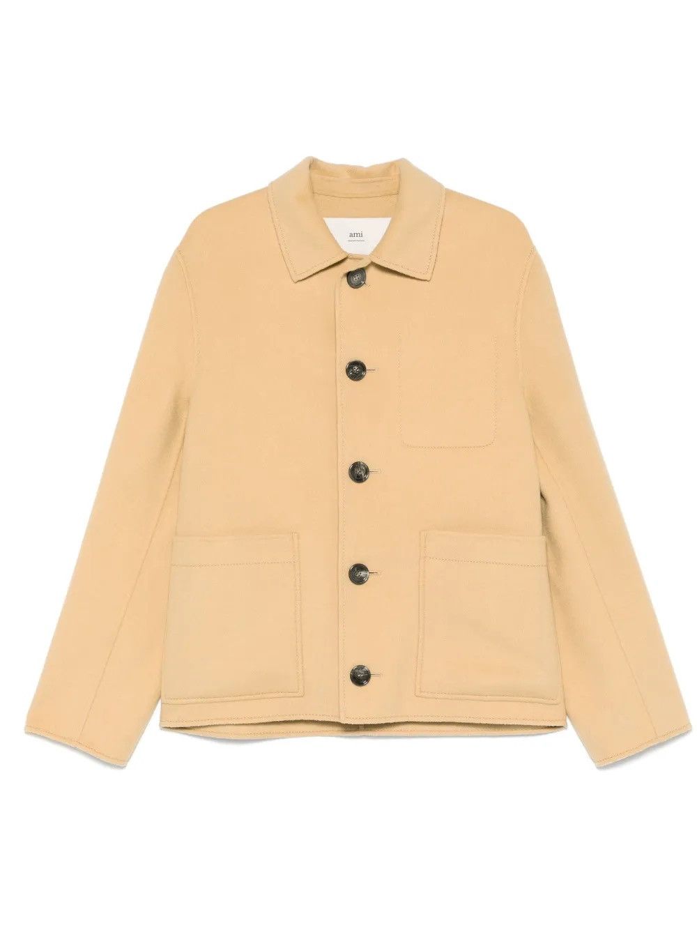 AMI AMI Paris Brushed Wool Shirt Jacket Size US M / EU 48-50 / 2 - 1 Thumbnail